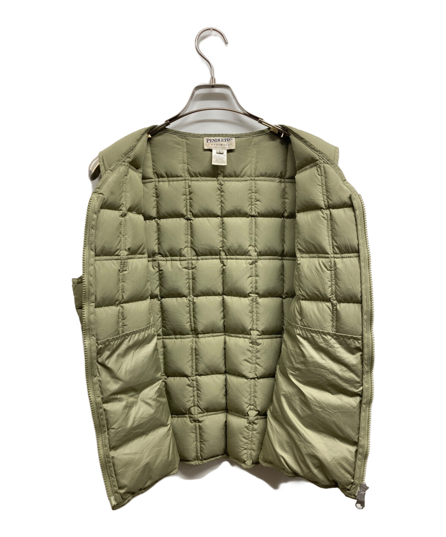 中古・古着通販】PENDLETON (ペンドルトン) ダウンベスト ベージュ