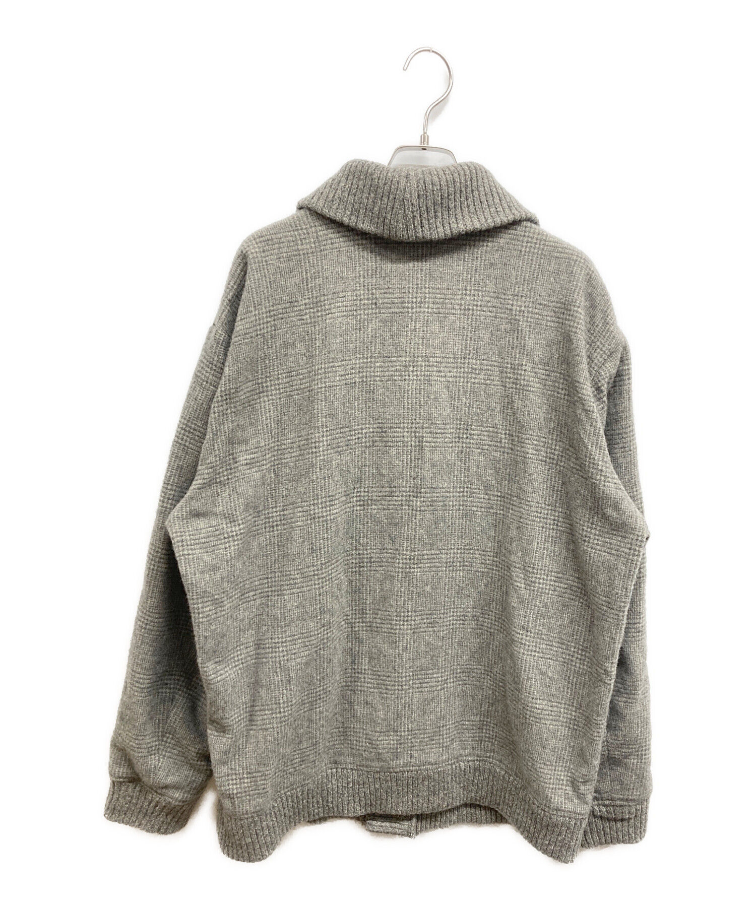 中古・古着通販】PAPAS (パパス) ショールカラーカーディガン グレー