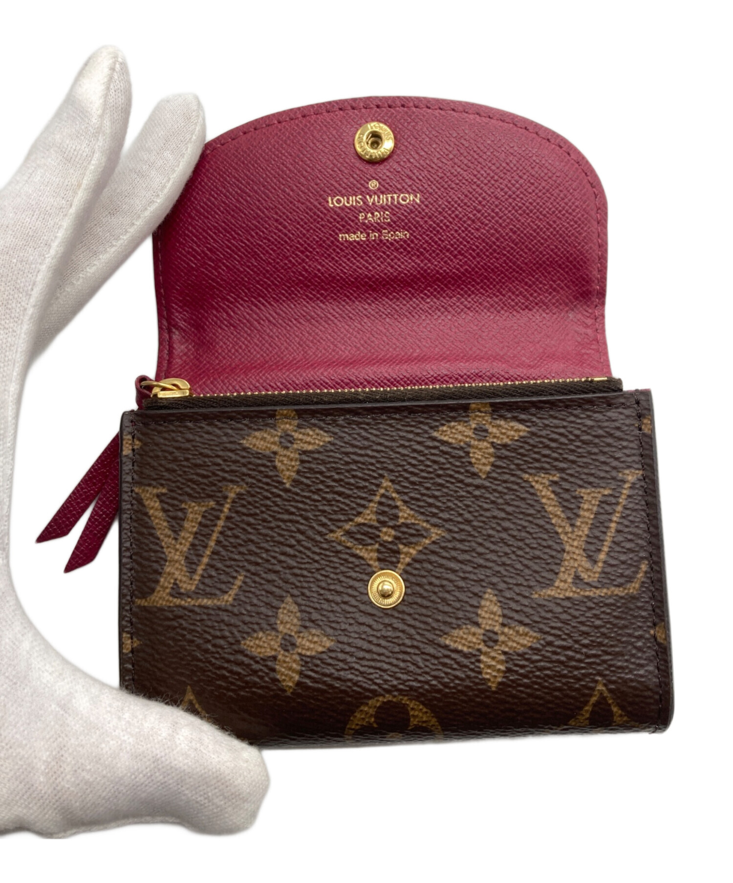 極美品ルイヴィトン ポルトモネ ロザリ M62532 フューシャ ケース 極美品ルイヴィトン ポルトモネ ロザリ M62532 フューシャ コイン