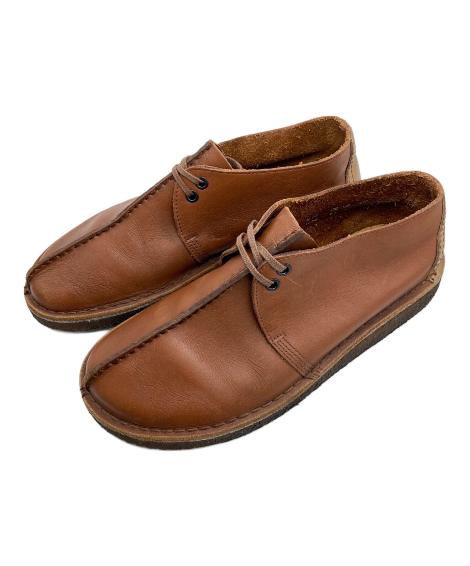 クラークス デザートトレック ブラウン 25cm 中古・古着通販】CLARKS (クラークス) デザートトレックシューズ