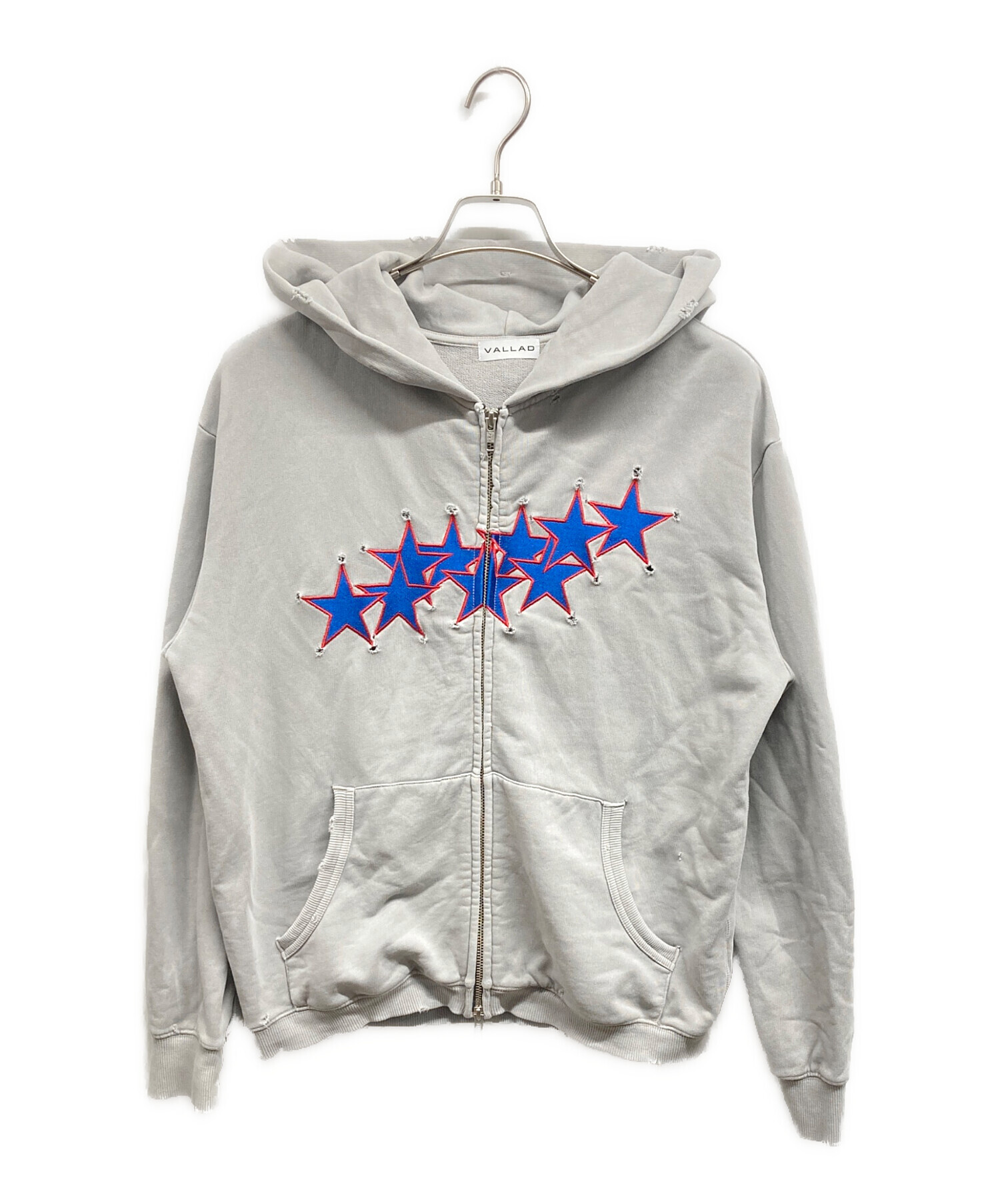 中古・古着通販】VALLAD (バラッド) スター ジップ アップ フーディ