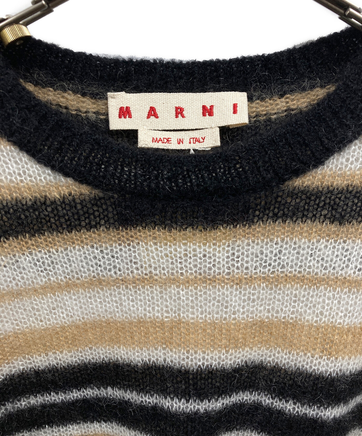 【MARNI】 マルニ セーター ラウンドネック イタリア製 O1113 中古・古着通販】MARNI (マルニ) ラウンドネックセーター ベージュ