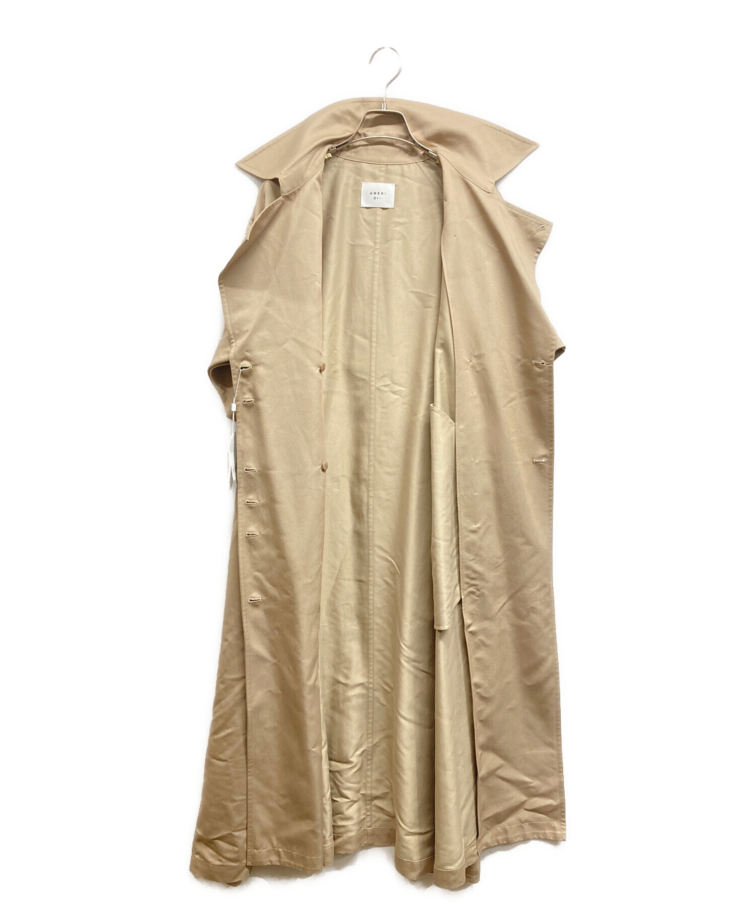 中古・古着通販】Ameri (アメリ) TRENCH MULTI WAY LONG VEST ベージュ