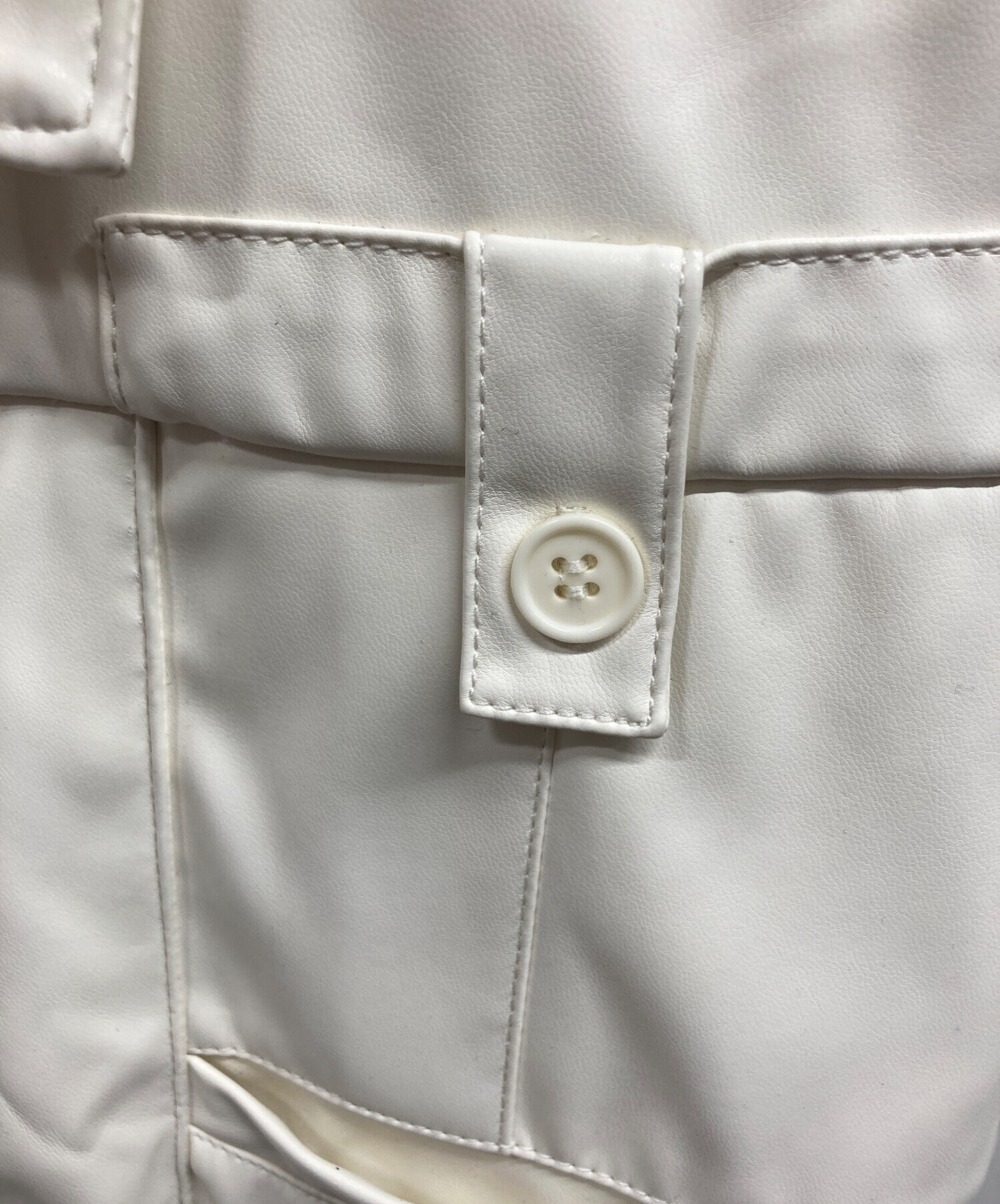 中古・古着通販】Ameri (アメリ) LIKE WORKER SYNTHETIC LEATHER PANT
