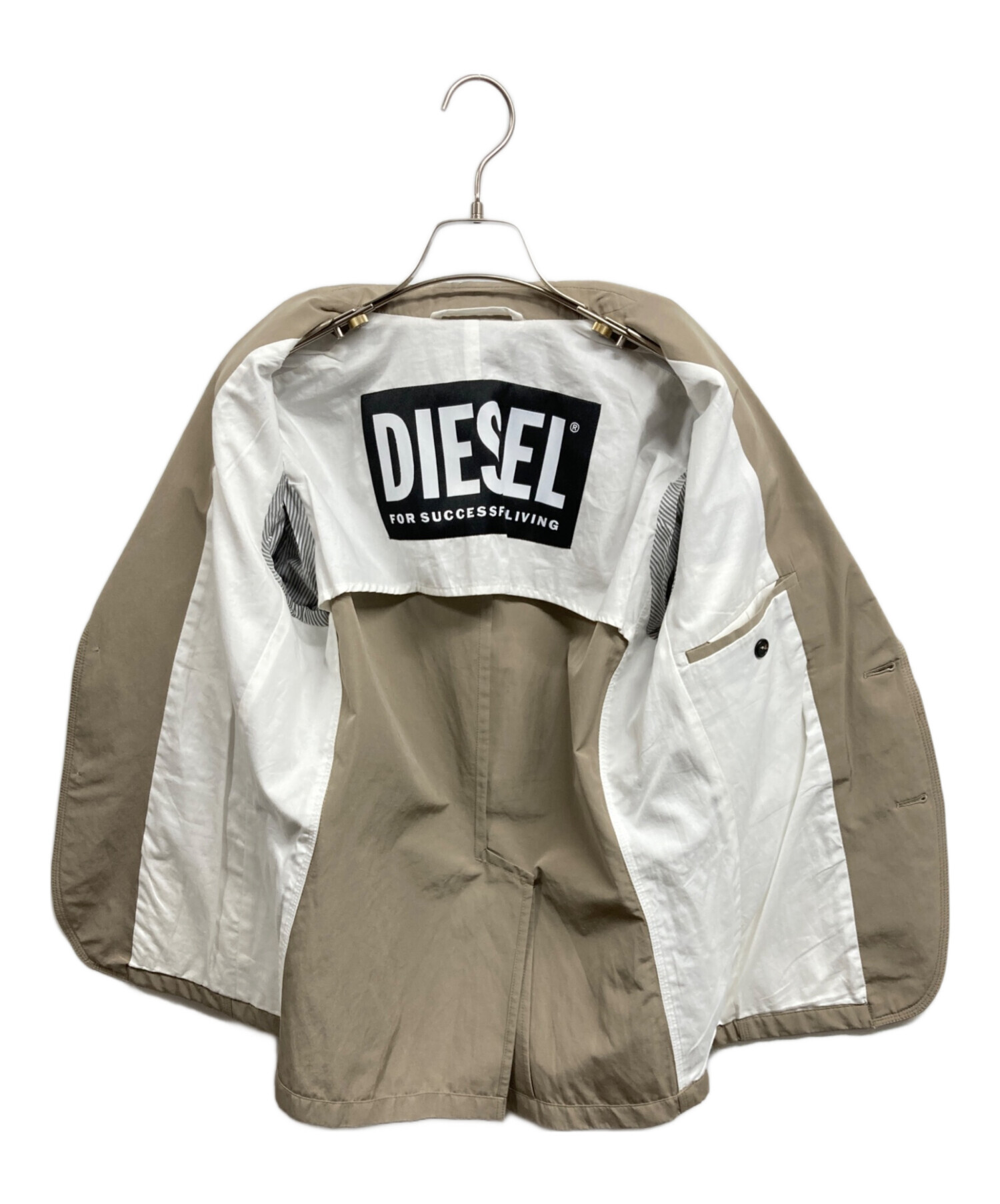 中古・古着通販】DIESEL (ディーゼル) テーラードジャケット ベージュ