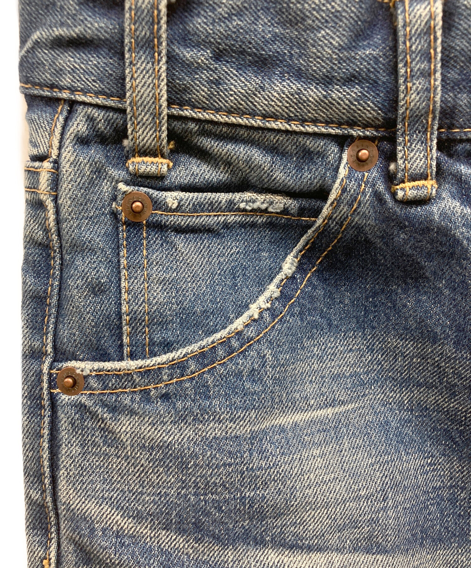 中古・古着通販】CELINE (セリーヌ) フレアデニムパンツ インディゴ