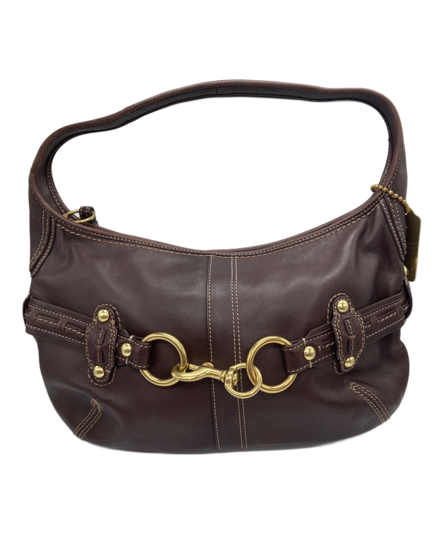 中古・古着通販】COACH (コーチ) ハンドバッグ ブラウン｜ブランド