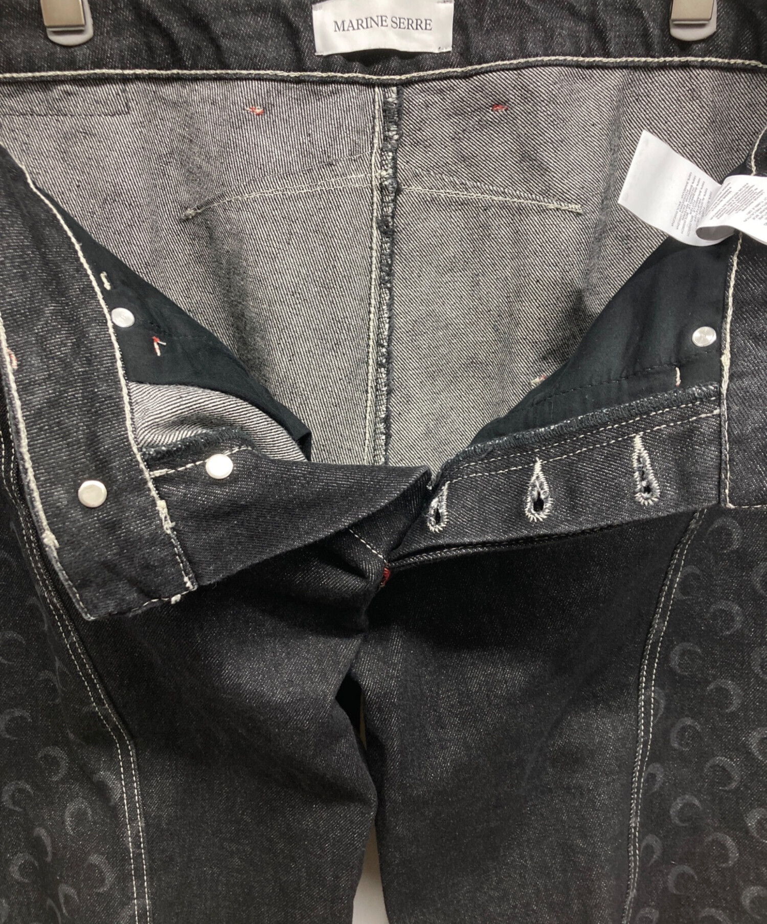 中古・古着通販】MARINE SERRE (マリーンセル) Moon Laser Denim Loose