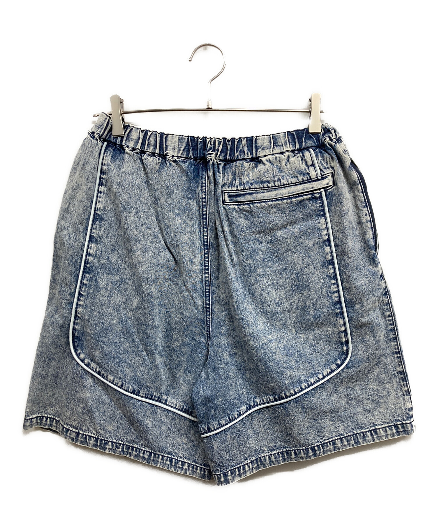 中古・古着通販】atmos (アトモス) Piping Line Denim Shorts ネイビー