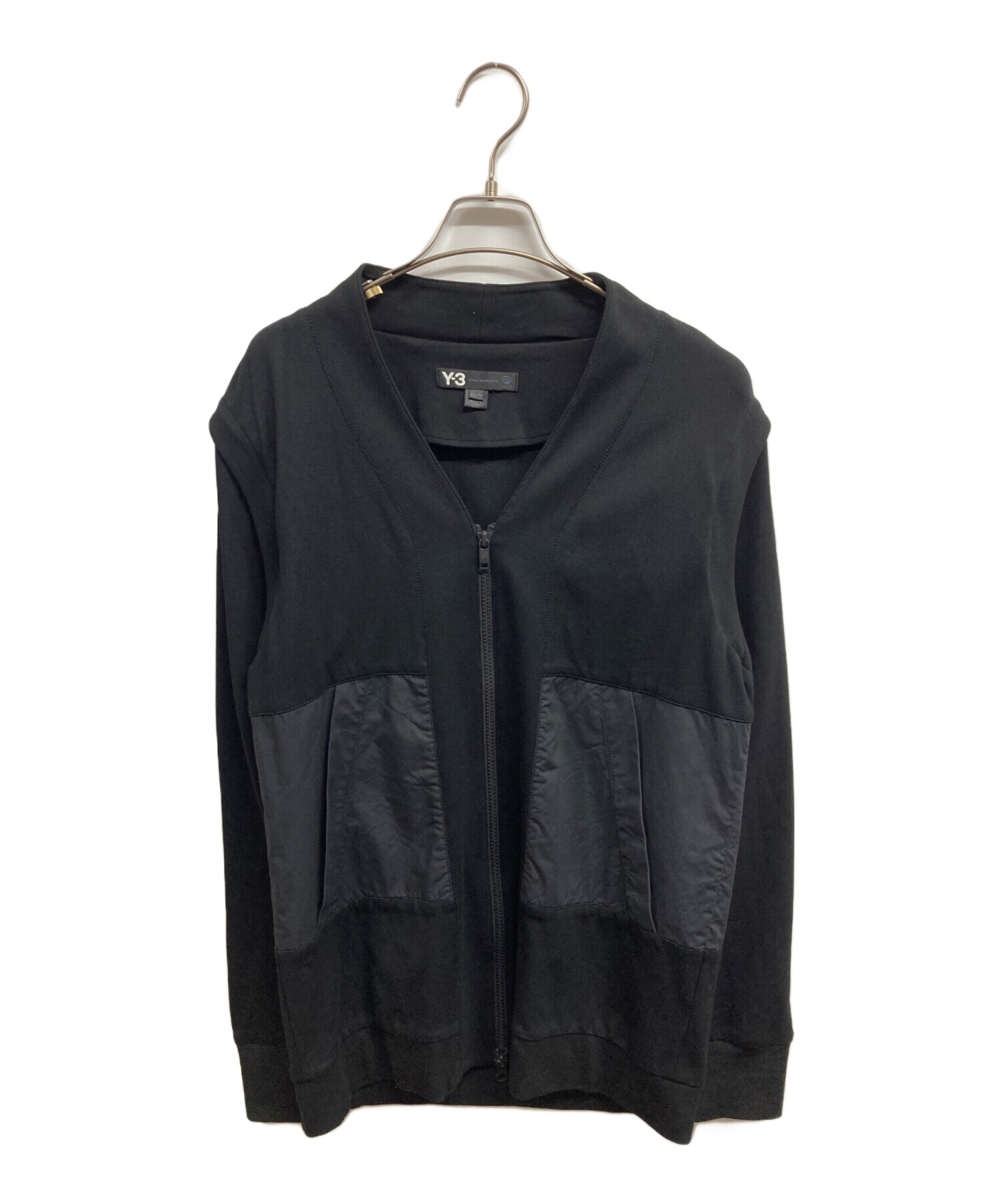 中古・古着通販】Y-3 (ワイスリー) ノーカラージャケット ブラック