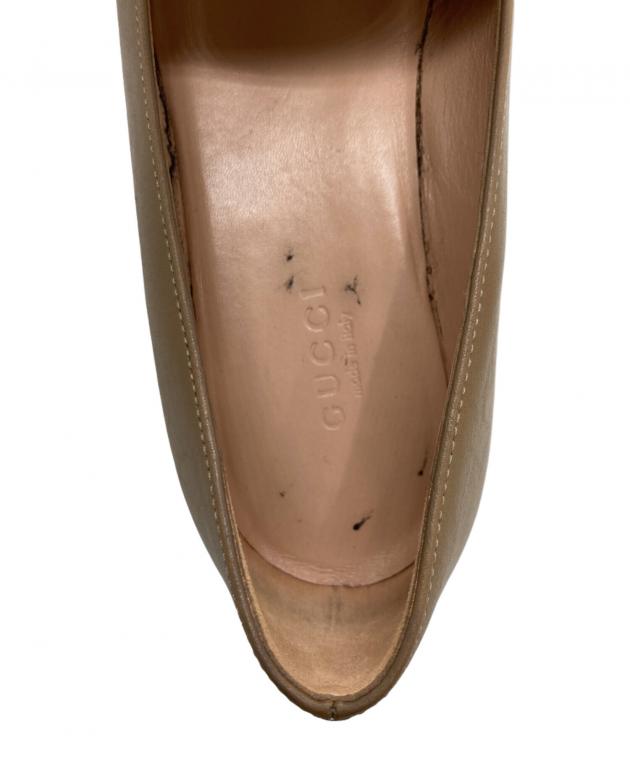 中古・古着通販】GUCCI (グッチ) ホースビットローファー ベージュ