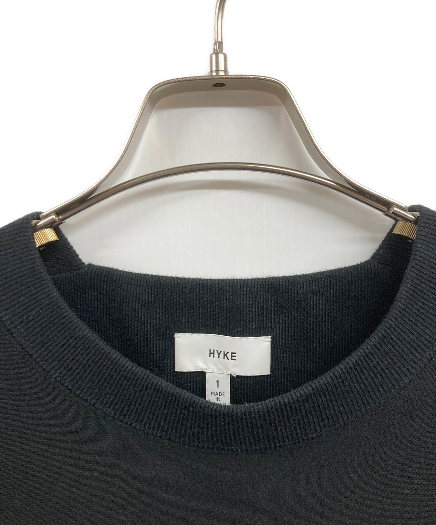 中古・古着通販】HYKE (ハイク) スウェットワンピース ブラック サイズ 