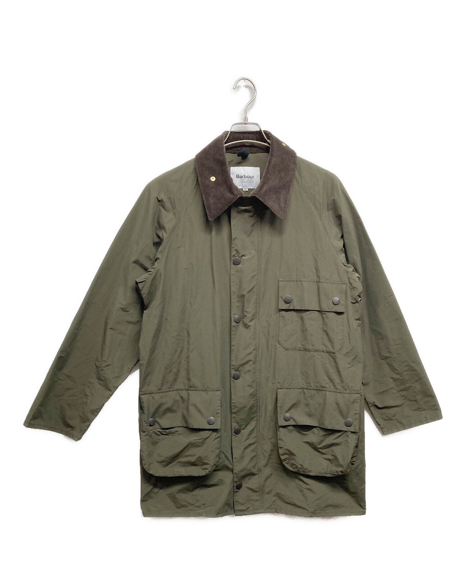 Barbour ジャケット サイズ40 オリーブ 中古・古着通販】Barbour (バブアー) SOLWAY ZIPPER オリーブ サイズ