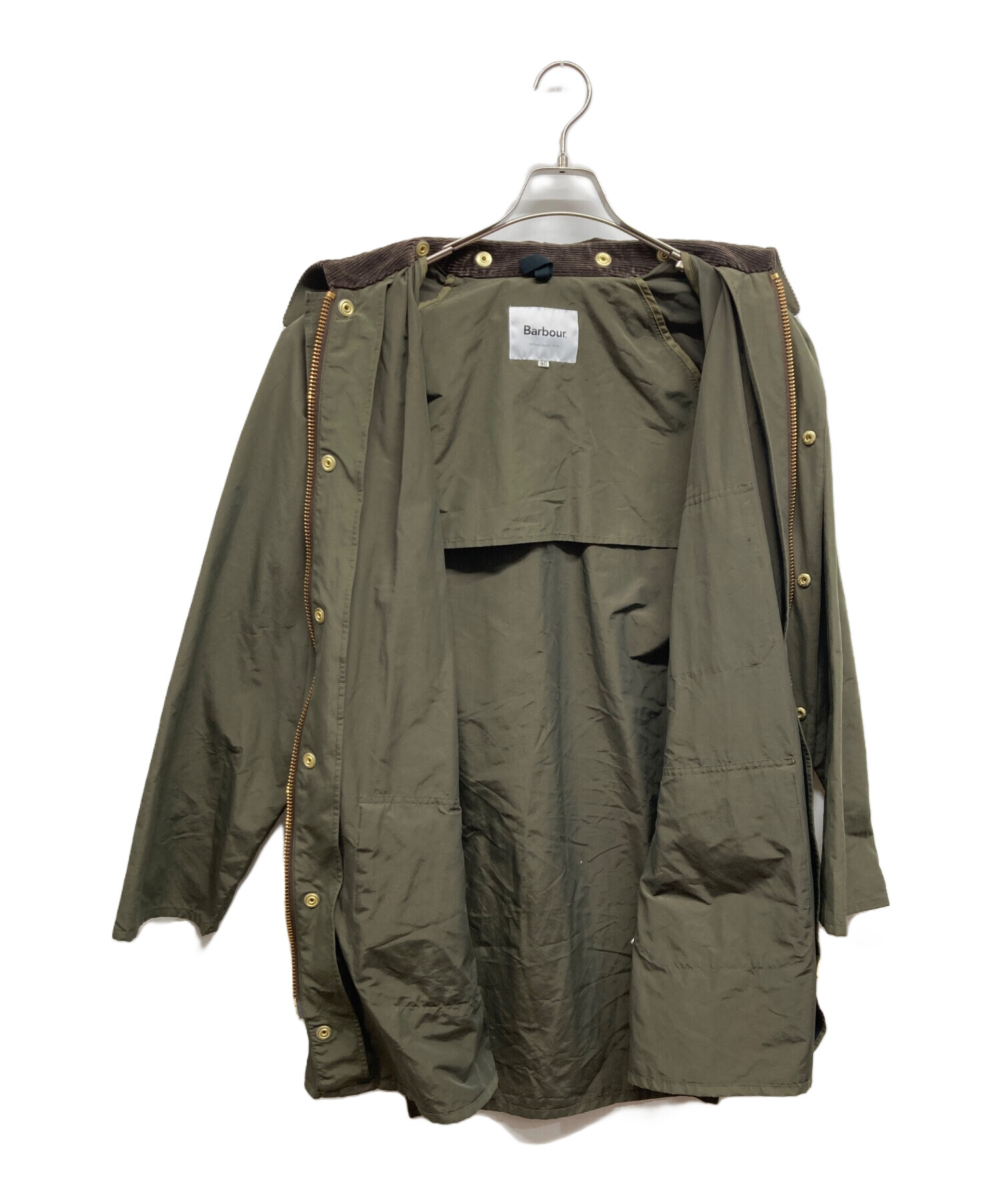 Barbour ジャケット サイズ40 オリーブ Barbour Oiled Jacket Men's Deep Olive Green Waterproof Corduroy