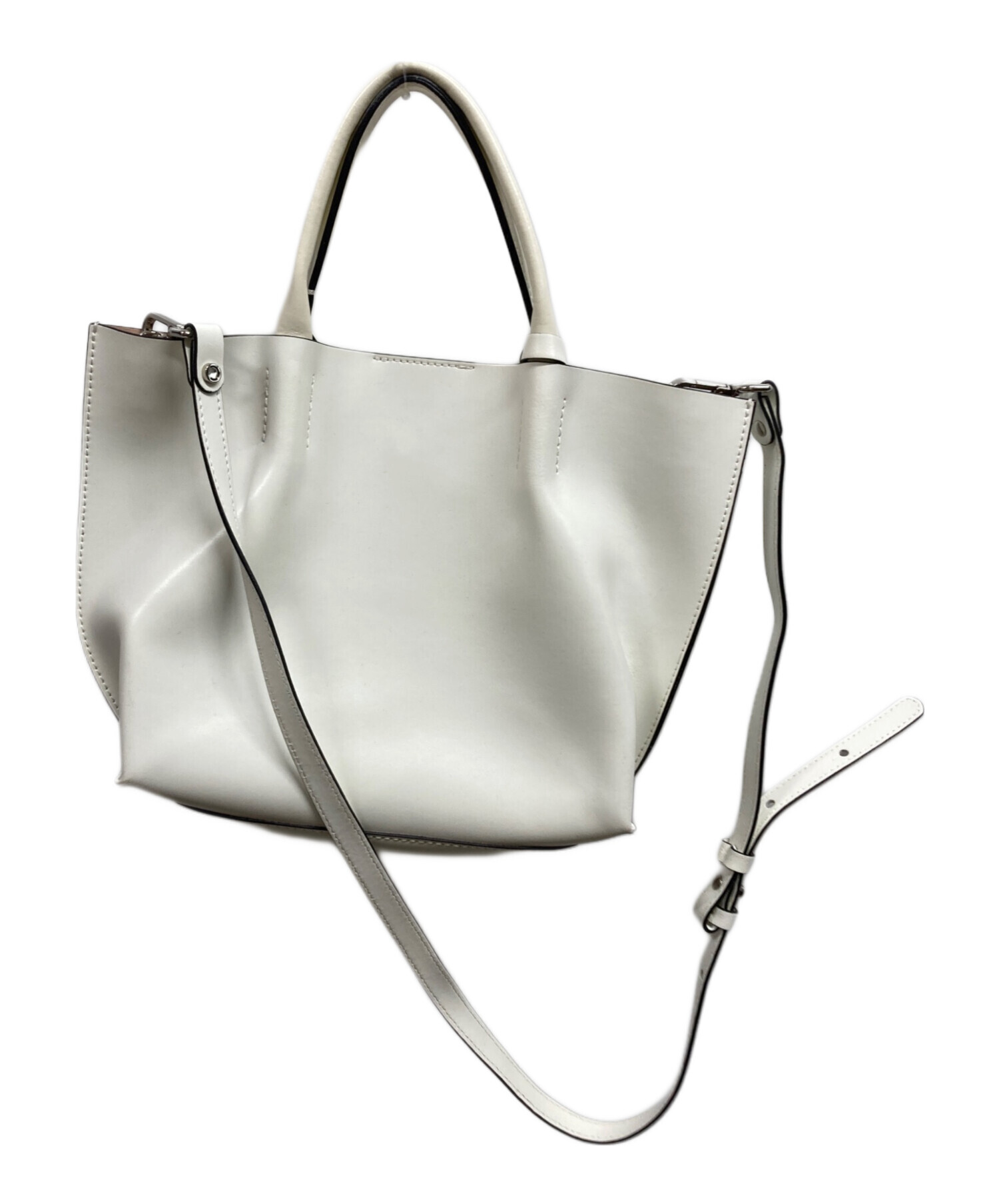 GIANNI CHIARINI ジャンニキャリーニ チャーム  白 【古着】【中古】【送料無料】 中古・古着通販】GIANNI CHIARINI (ジャンニ キアリーニ) 2WAYバッグ