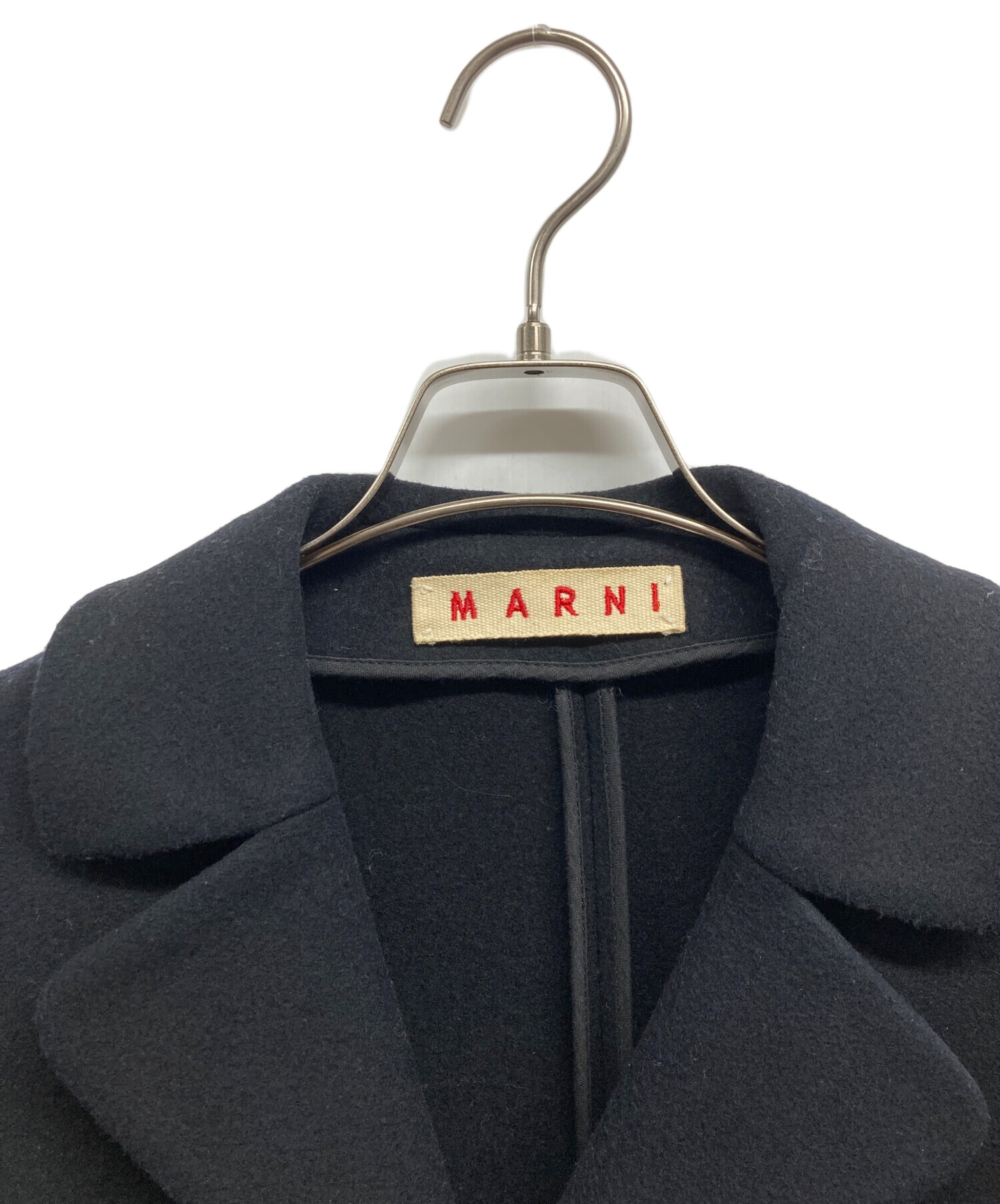 中古・古着通販】MARNI (マルニ) Pコート ブラック サイズ:40