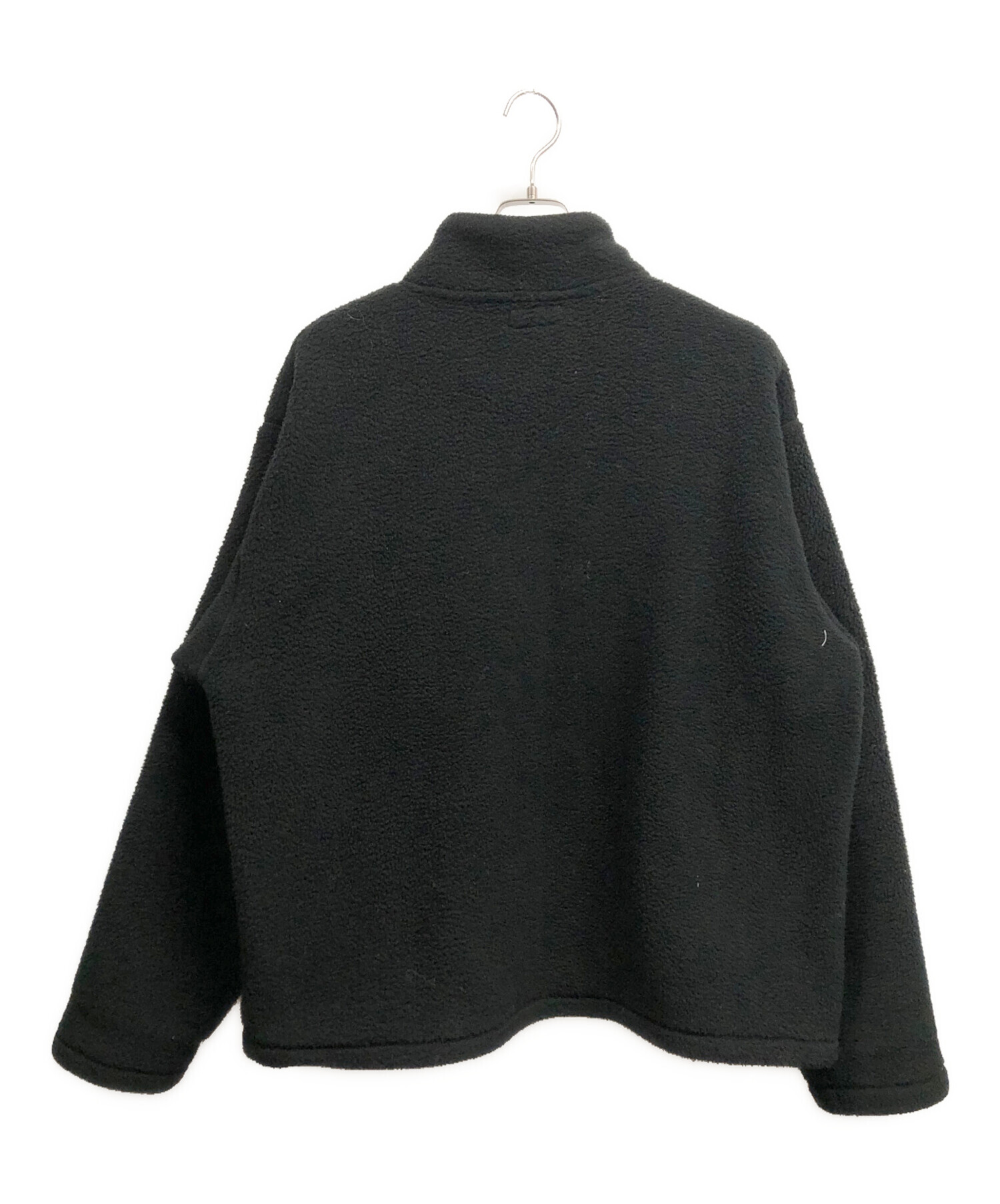 Stussy ジャケット ブラック M 古着 ハーフジップ ヴィンテージ 中古・古着通販】stussy (ステューシー) stussy ハーフジップフリース