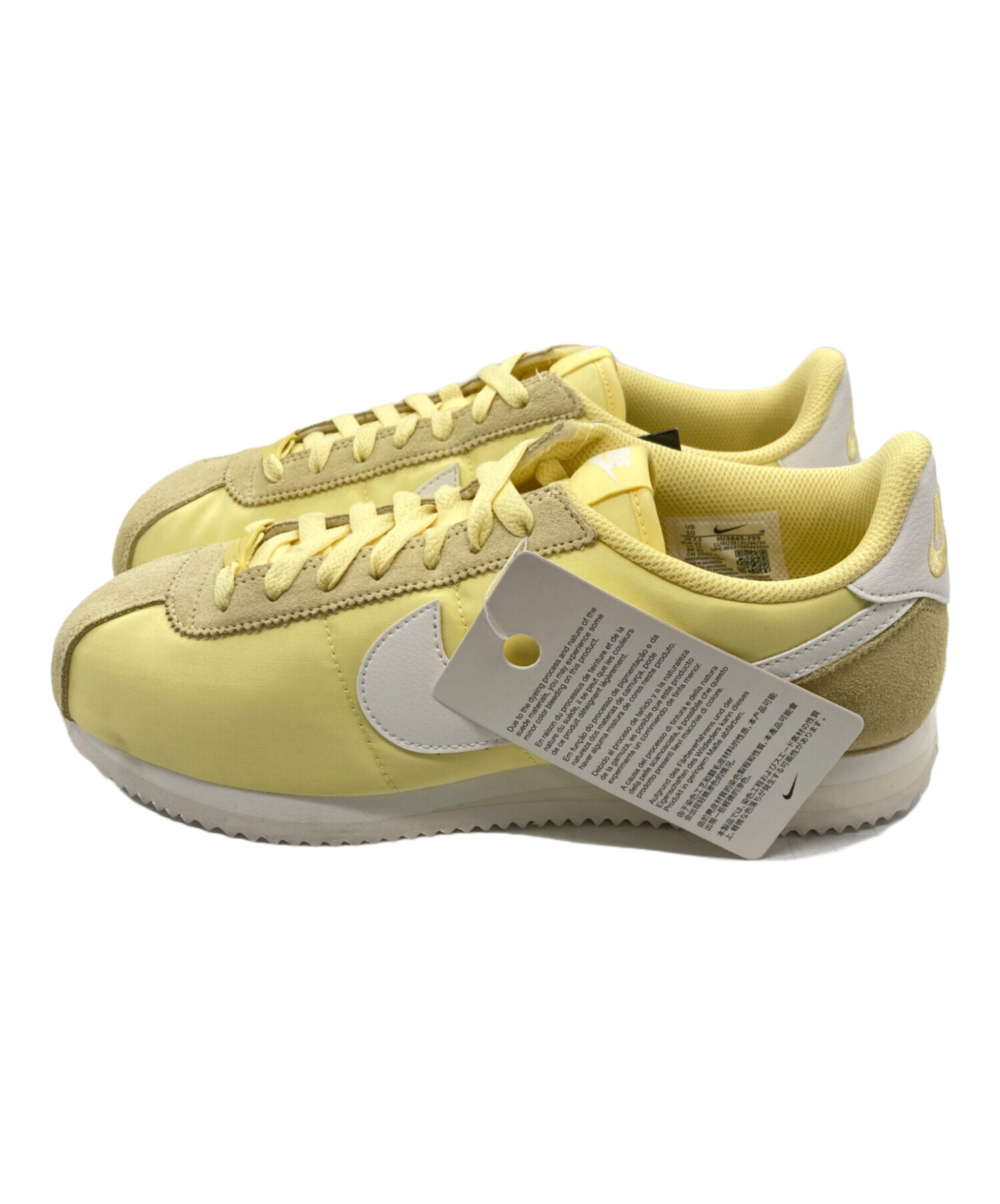 中古・古着通販】NIKE (ナイキ) W NIKE CORTEZ TXT イエロー サイズ 