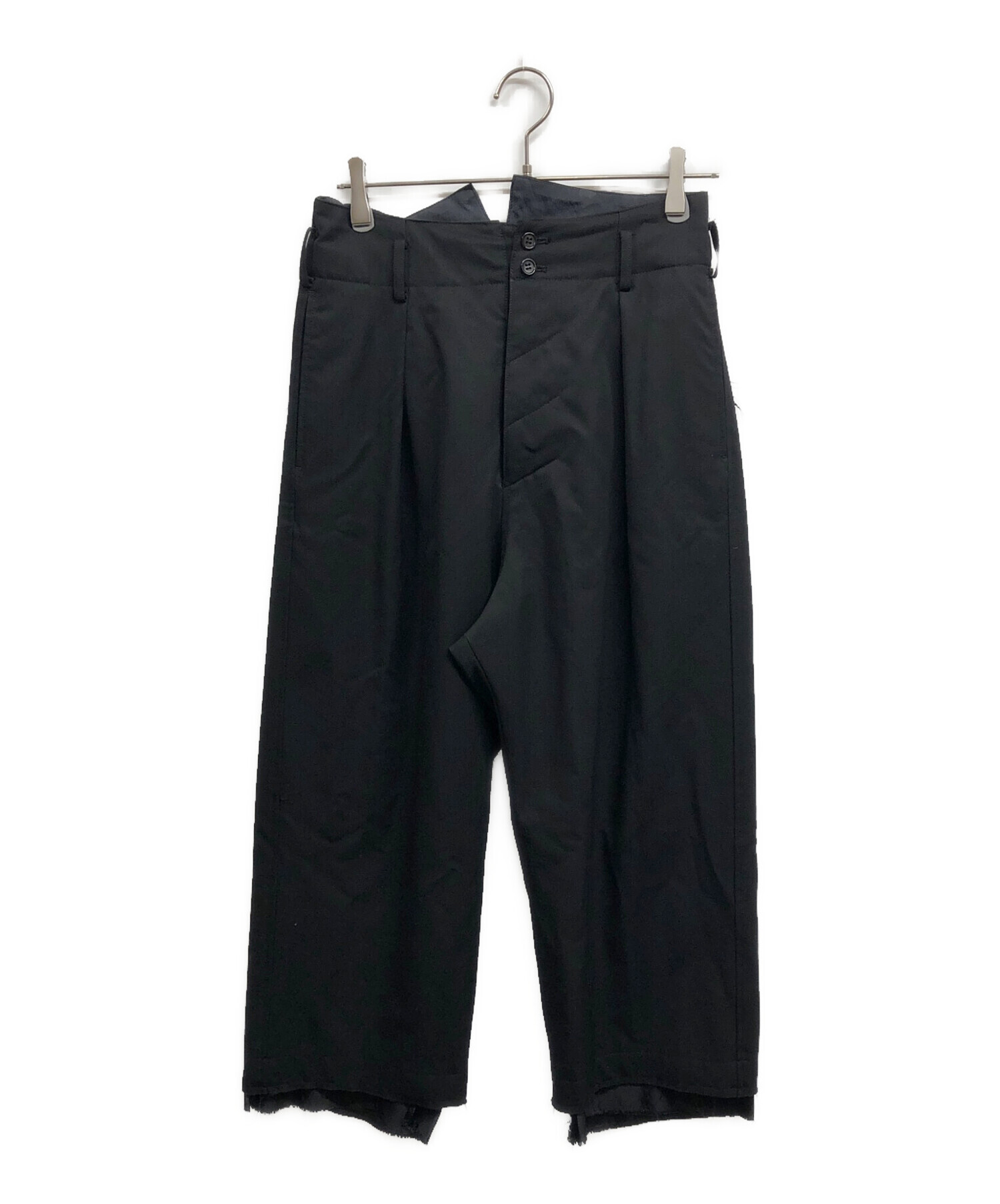 中古・古着通販】sulvam (サルバム) ウールスラックス ブラック サイズ