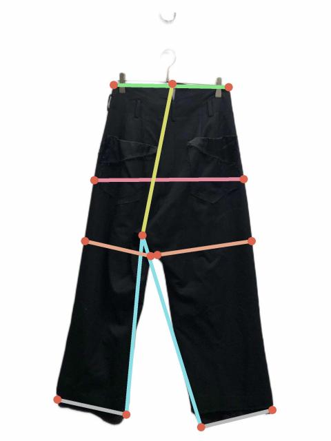 中古・古着通販】sulvam (サルバム) ウールスラックス ブラック サイズ