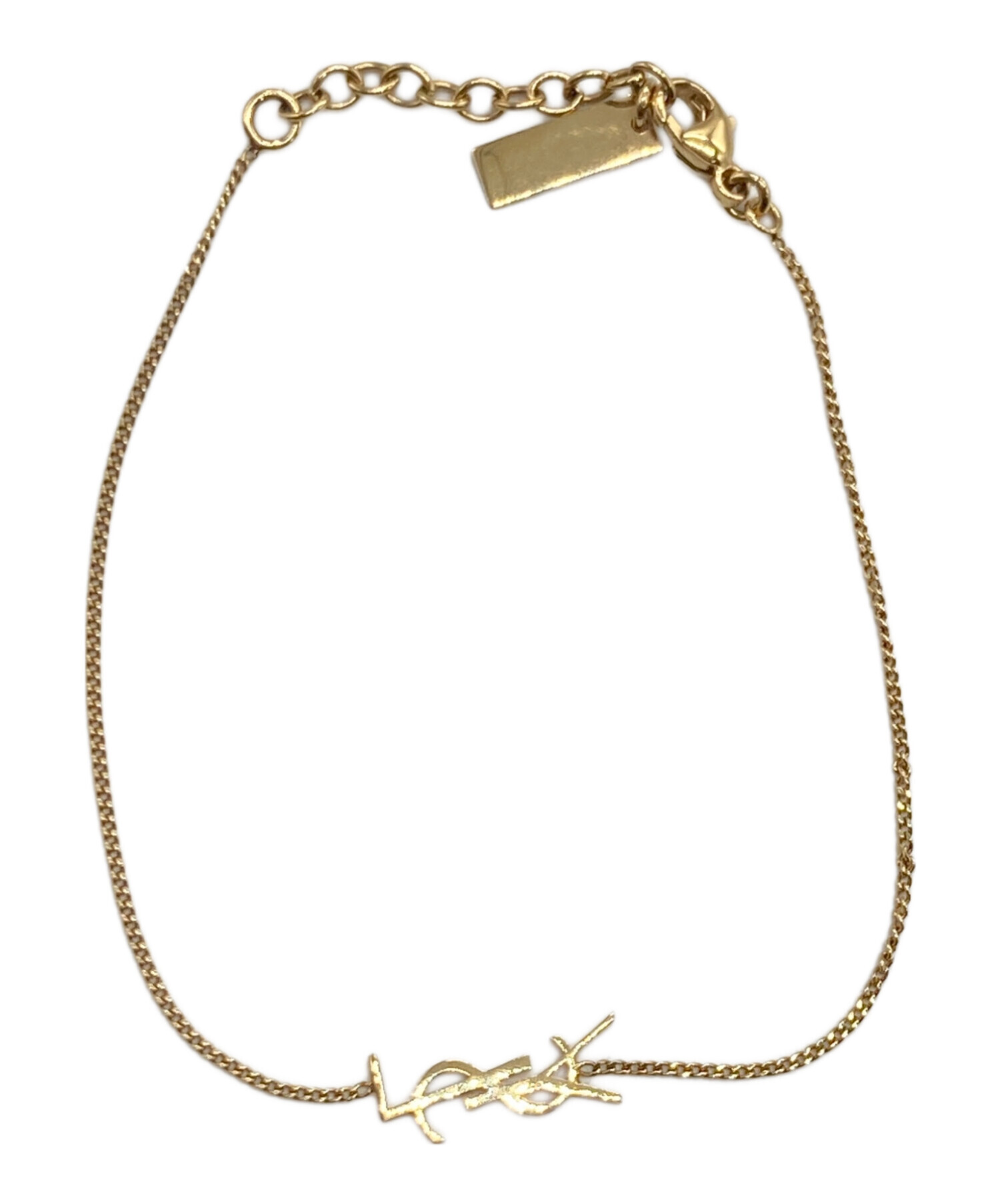 YSL サンローラン ロゴ アイコン ブレスレット ゴールド ヴィンテージ YSL サンローラン ロゴ アイコン ブレスレット ゴールド ヴィンテージ