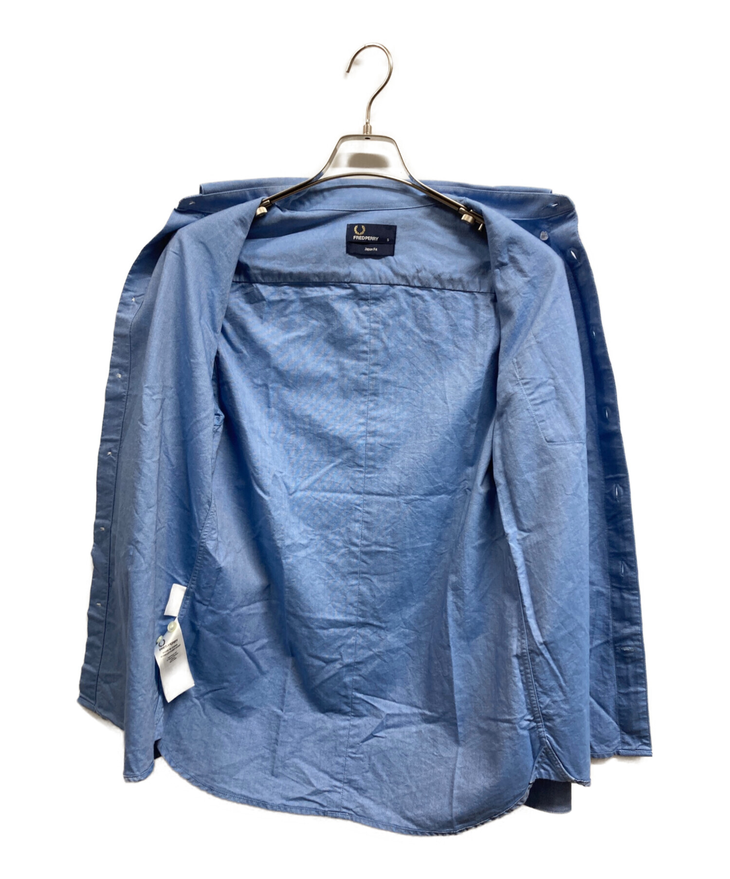 中古・古着通販】FRED PERRY (フレッドペリー) 長袖シャツ ブルー