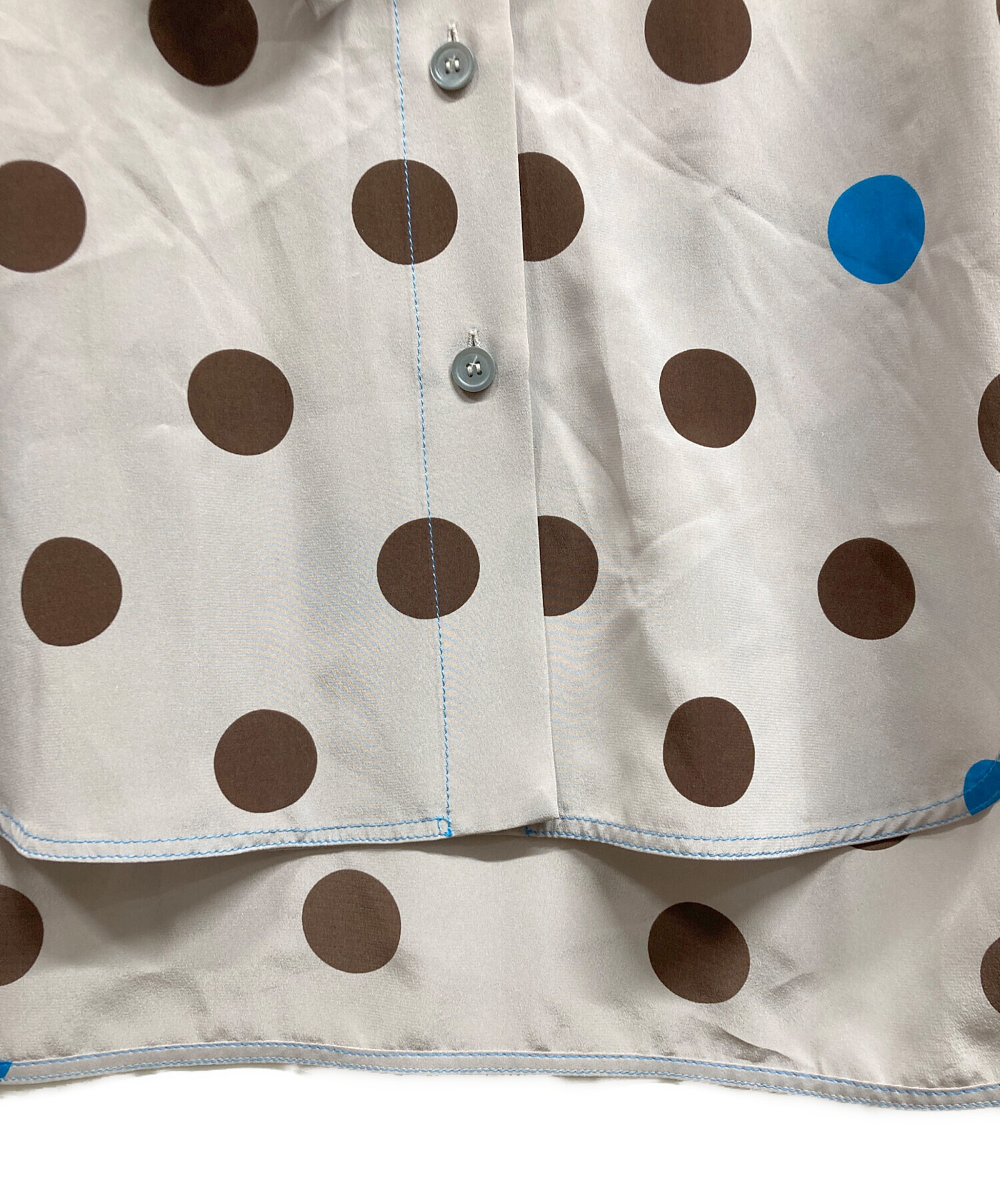 中古・古着通販】MARNI (マルニ) シルクボウタイブラウス ピンク 