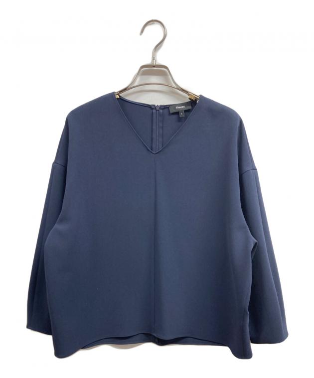 中古・古着通販】theory (セオリー) Admiral Crepe Round VNK Top 