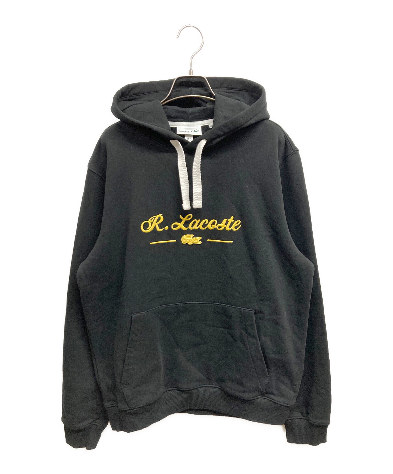 中古・古着通販】LACOSTE (ラコステ) プルオーバーパーカー ブラック 