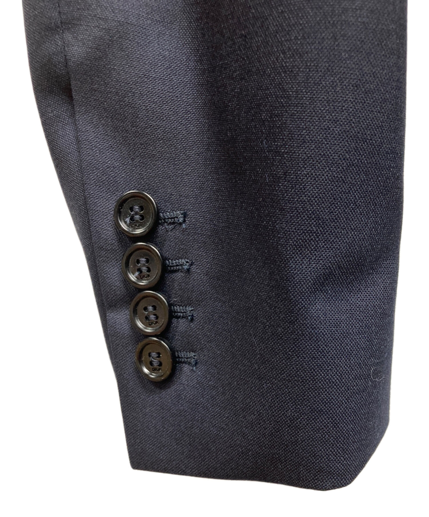 中古・古着通販】DIOR (ディオール) テーラードジャケット ネイビー