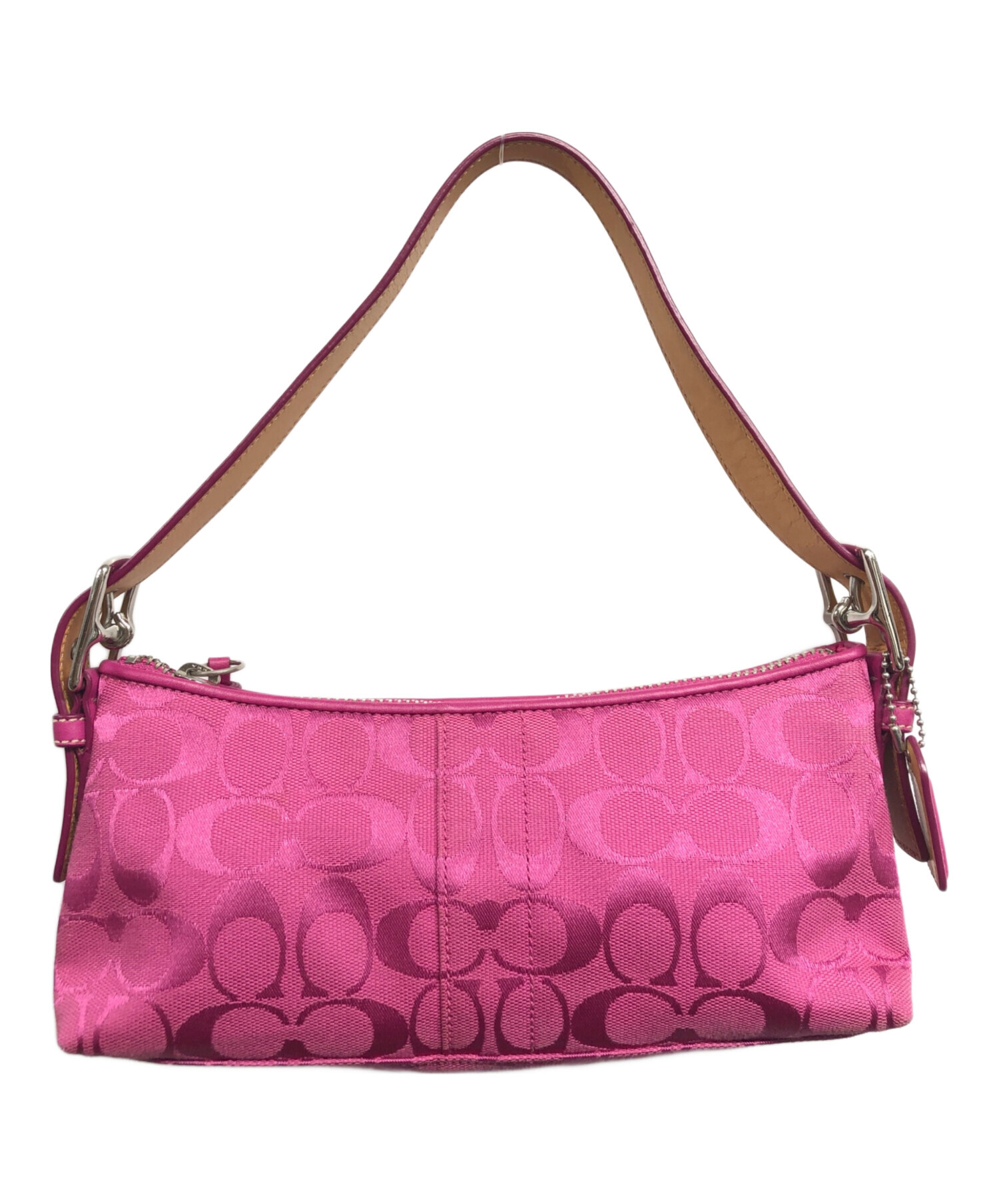 中古・古着通販】COACH (オールドコーチ) ハンドバッグ ピンク