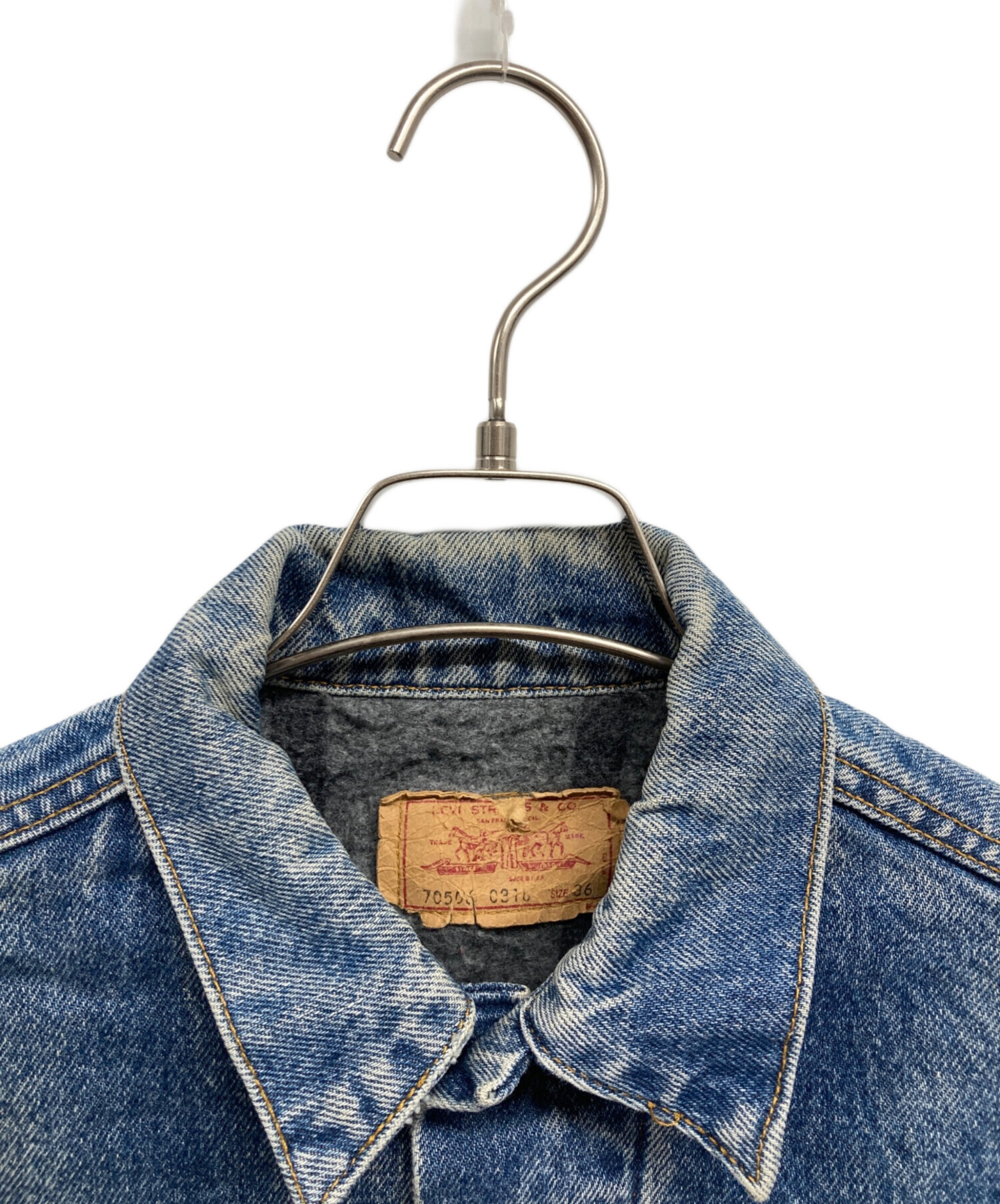 中古・古着通販】LEVI'S (リーバイス) 70506裏ブランケットデニム