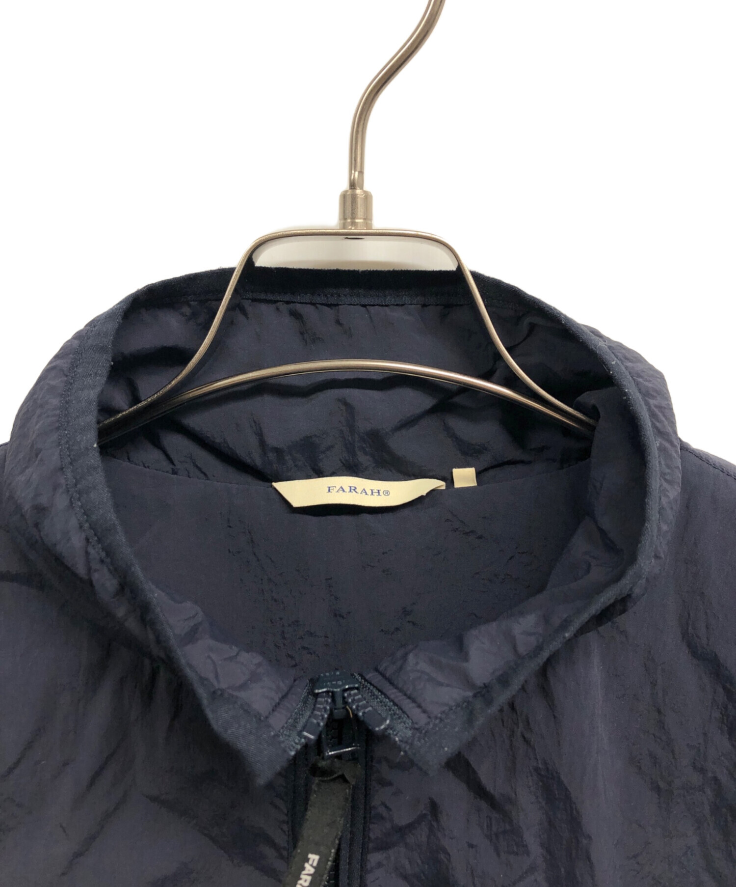 中古・古着通販】FARAH (ファーラー) Nylon Zip Up Jacket ネイビー