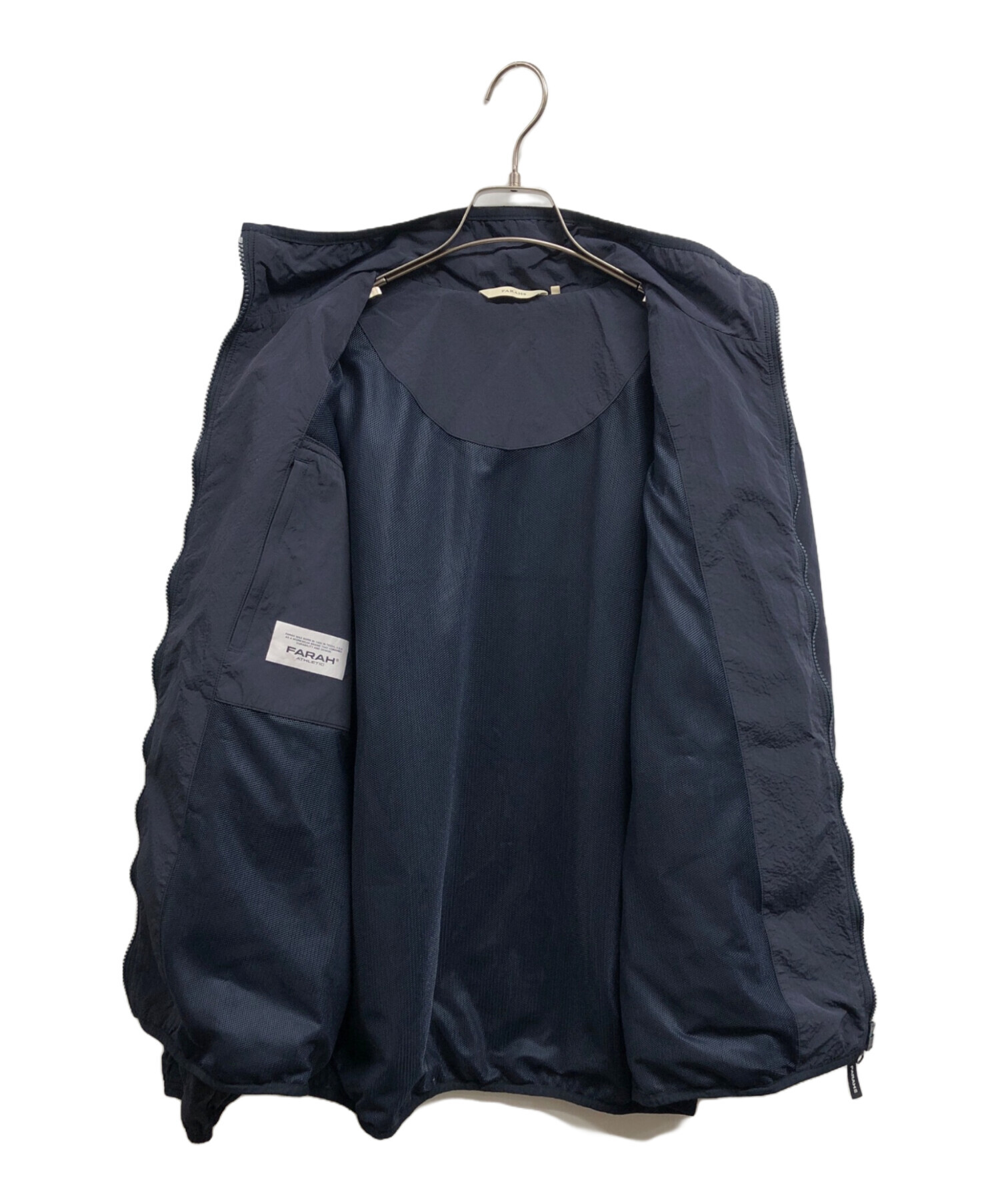 中古・古着通販】FARAH (ファーラー) Nylon Zip Up Jacket ネイビー