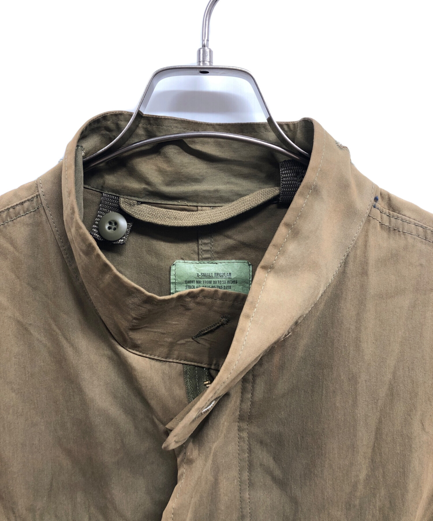 ヴィンテージ ミリタリー モッズ コート レザー 古着 カーキ 軍 ロング MILITARY（ミリタリー） 実物 新品 デッドストック デンマーク軍 1970