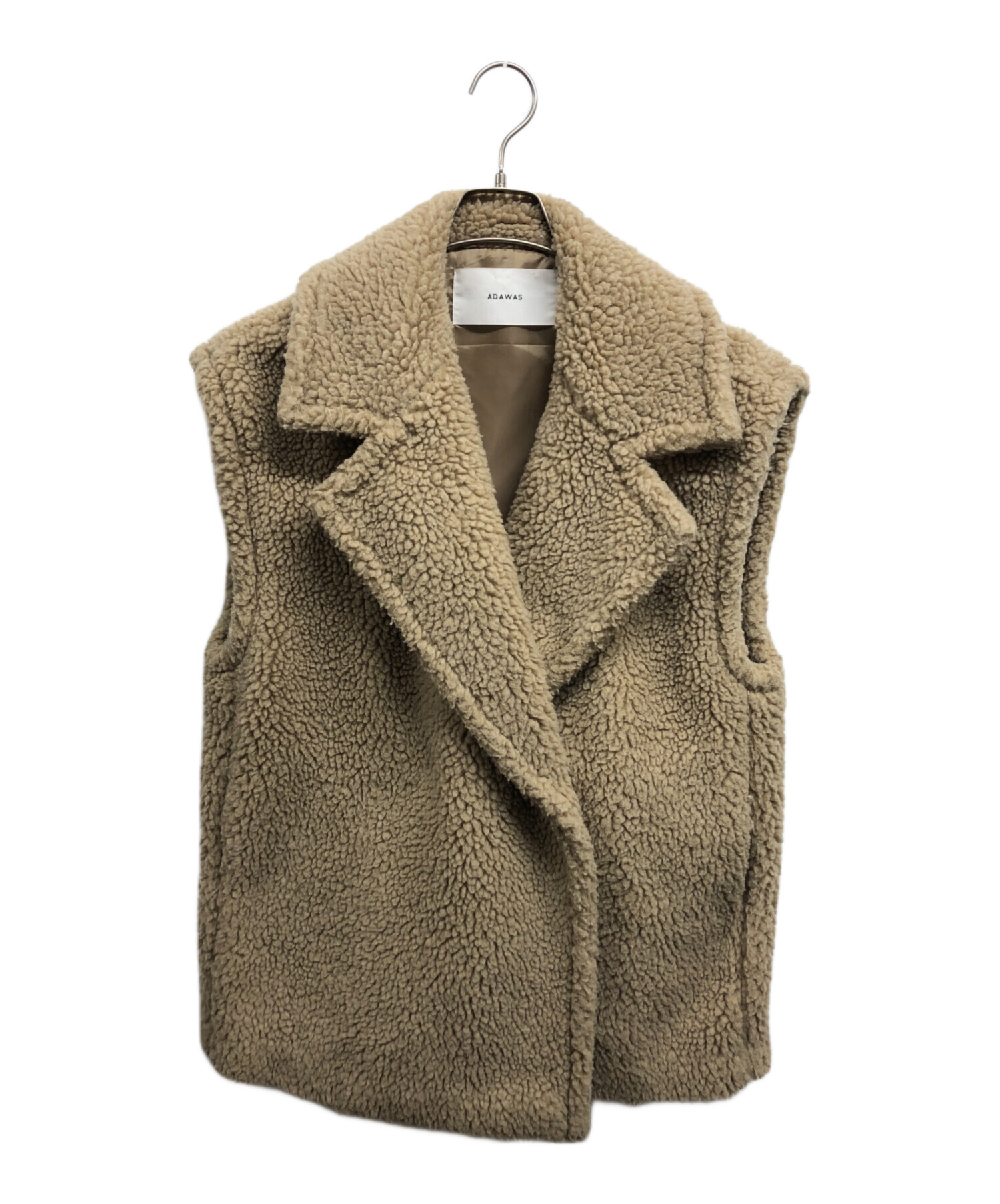 中古・古着通販】ADAWAS (アダワス) FAKE MOUTON GILET ベージュ