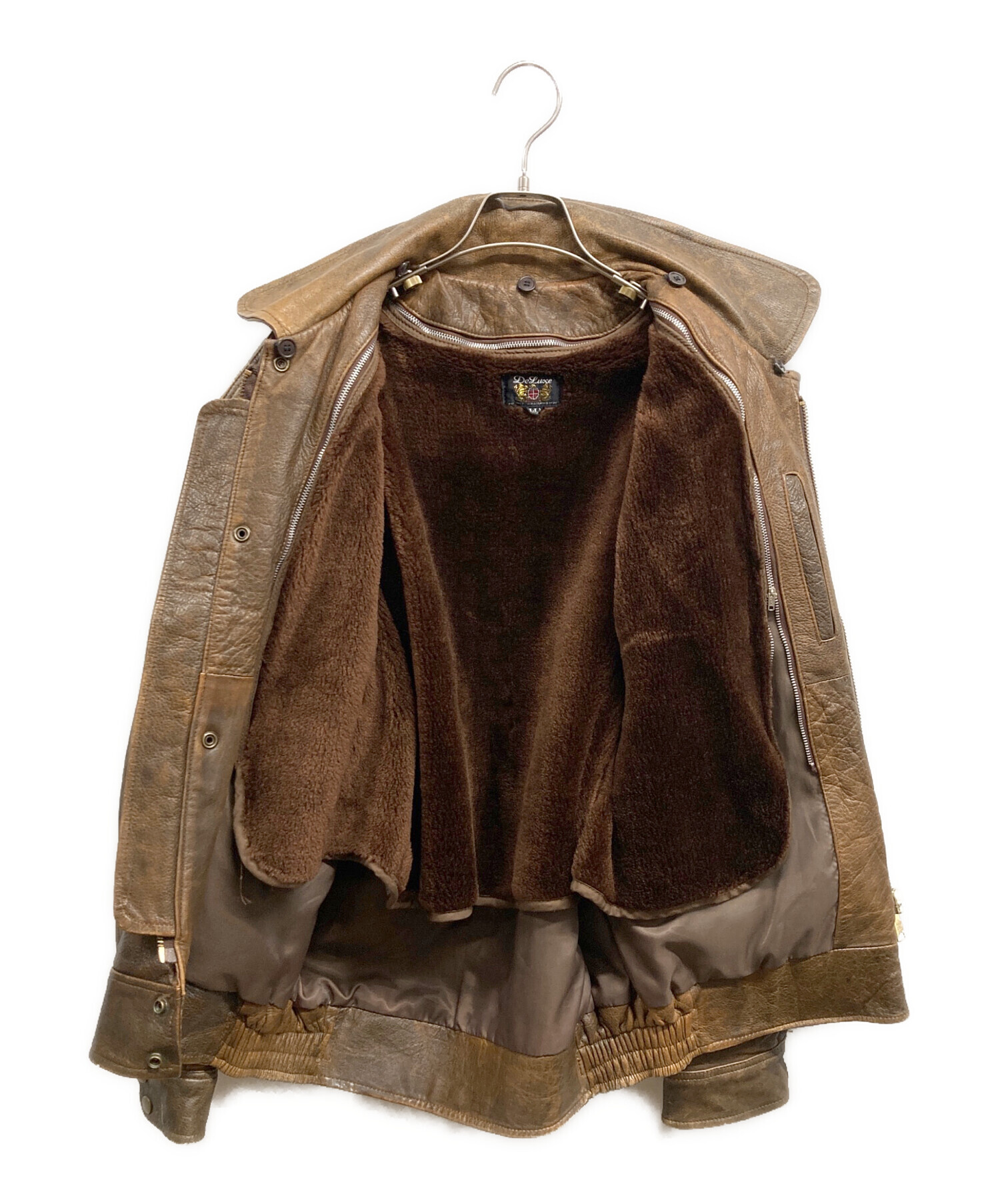 中古・古着通販】Deluxe (デラックス) ライナー付レザージャケット