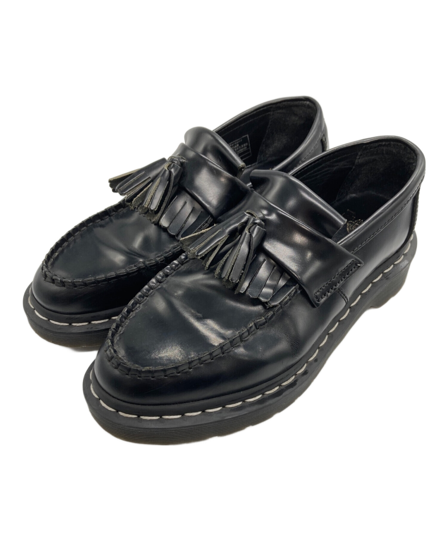 Dr. Martens ブラックフリンジローファーUK5 中古・古着通販】Dr.Martens (ドクターマーチン) タッセルローファー