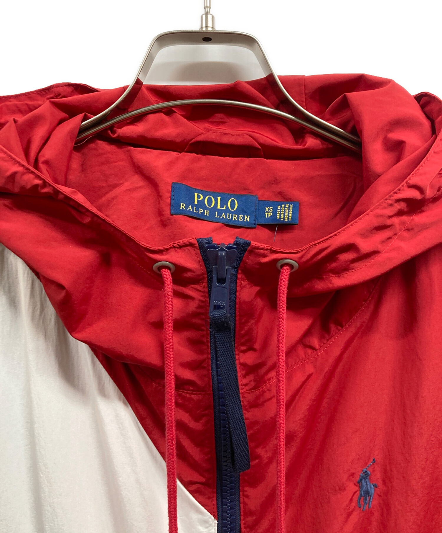 Polo Ralph Lauren ジャケット 赤とネイビー 中古・古着通販】POLO RALPH LAUREN (ポロ・ラルフローレン) ナイロン