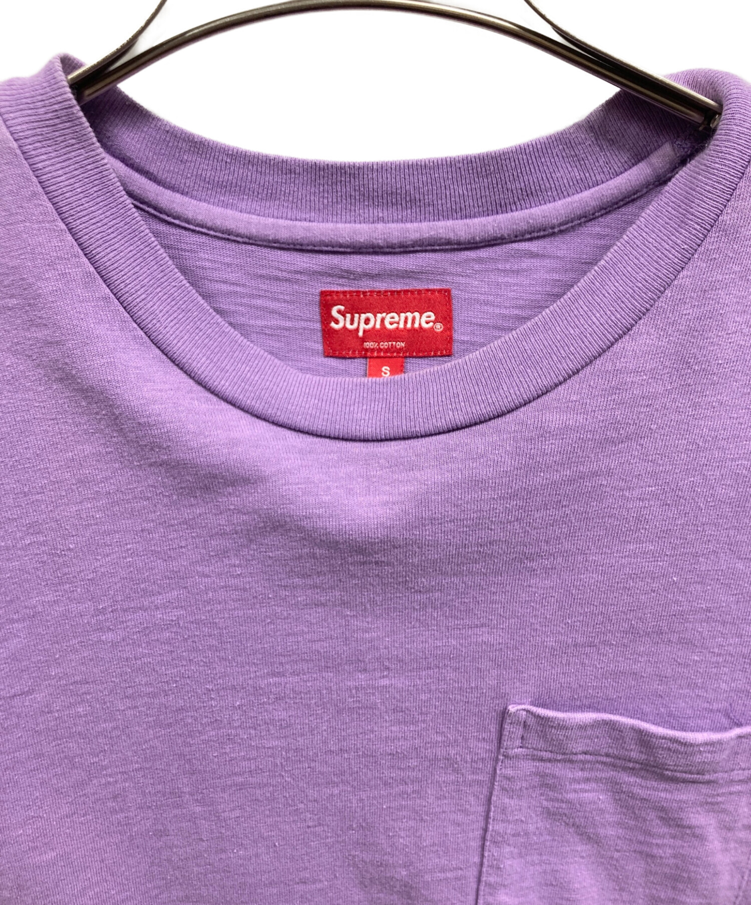 中古・古着通販】Supreme (シュプリーム) ポケットTシャツ パープル