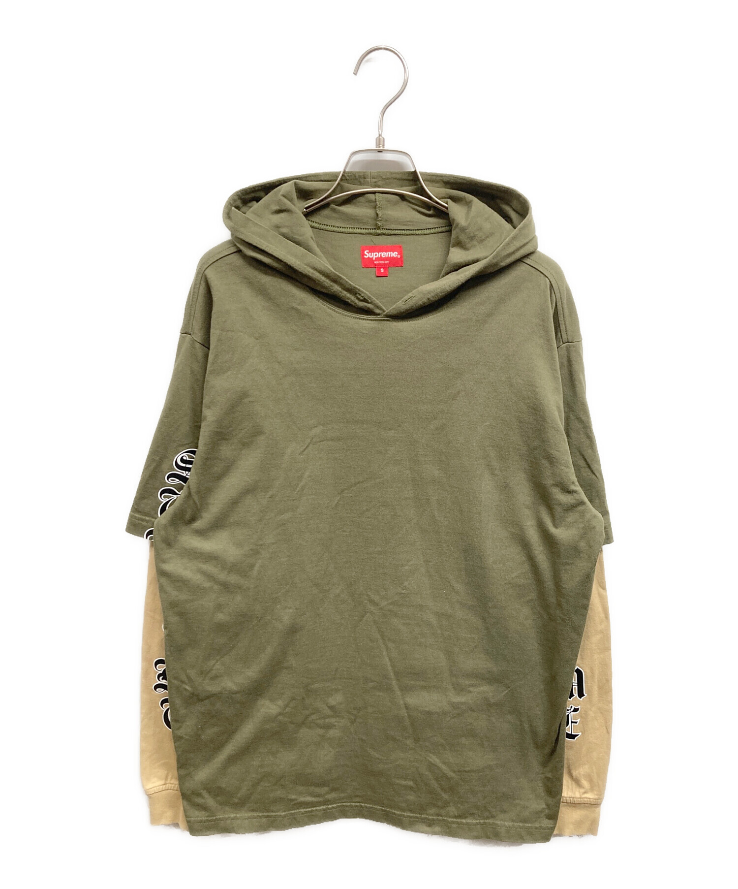 中古・古着通販】Supreme (シュプリーム) Layered Hooded カーキ