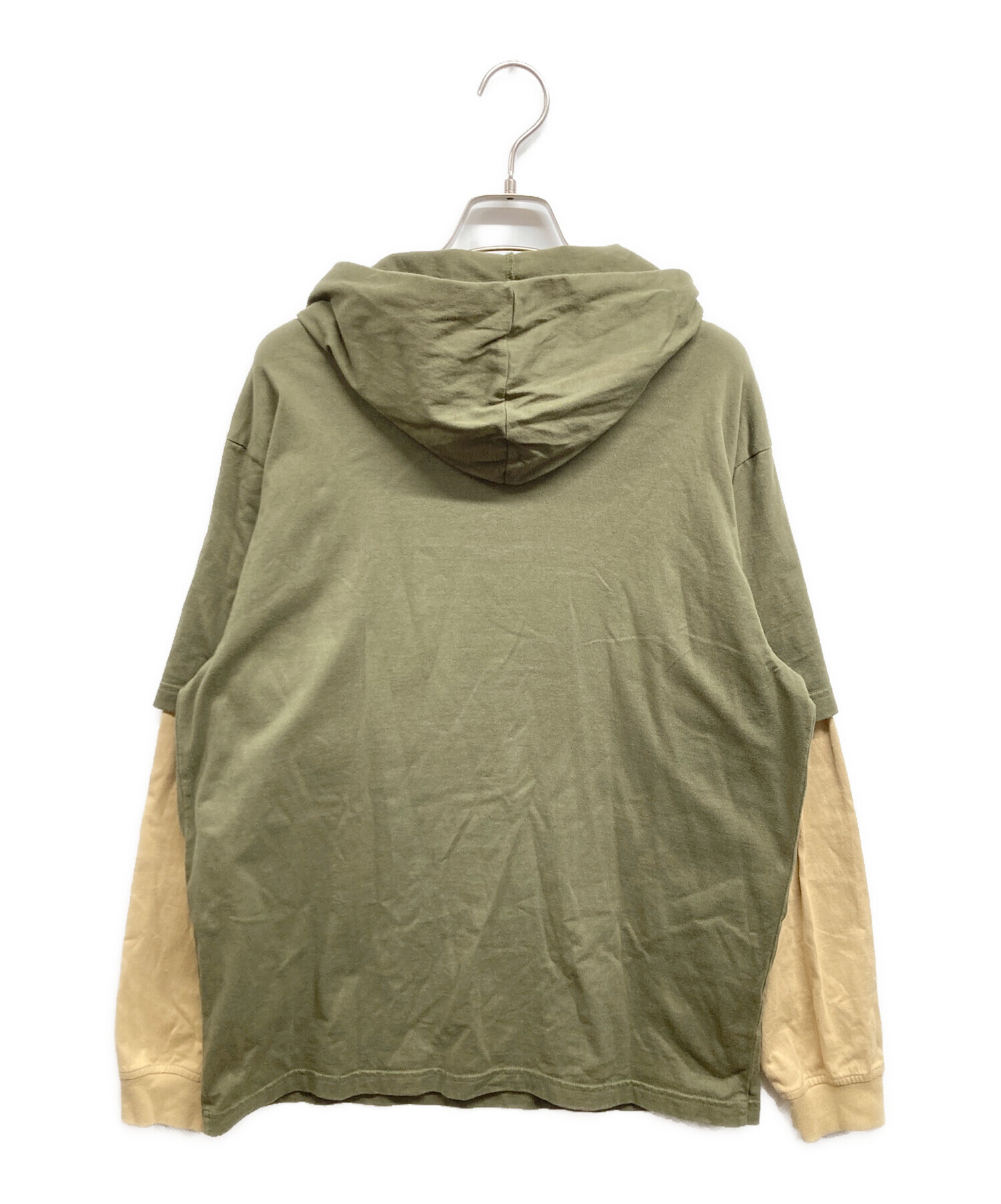 17aw Supreme Hooded 中古　Sサイズ 中古・古着通販】Supreme (シュプリーム) Layered Hooded カーキ