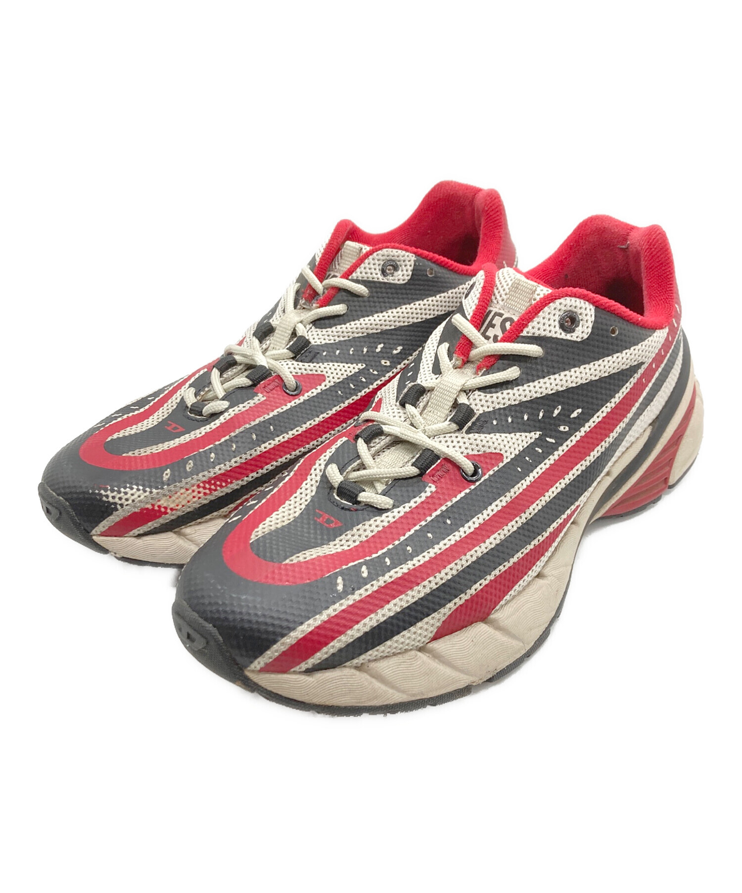 中古・古着通販】DIESEL (ディーゼル) ローカットスニーカー レッド 