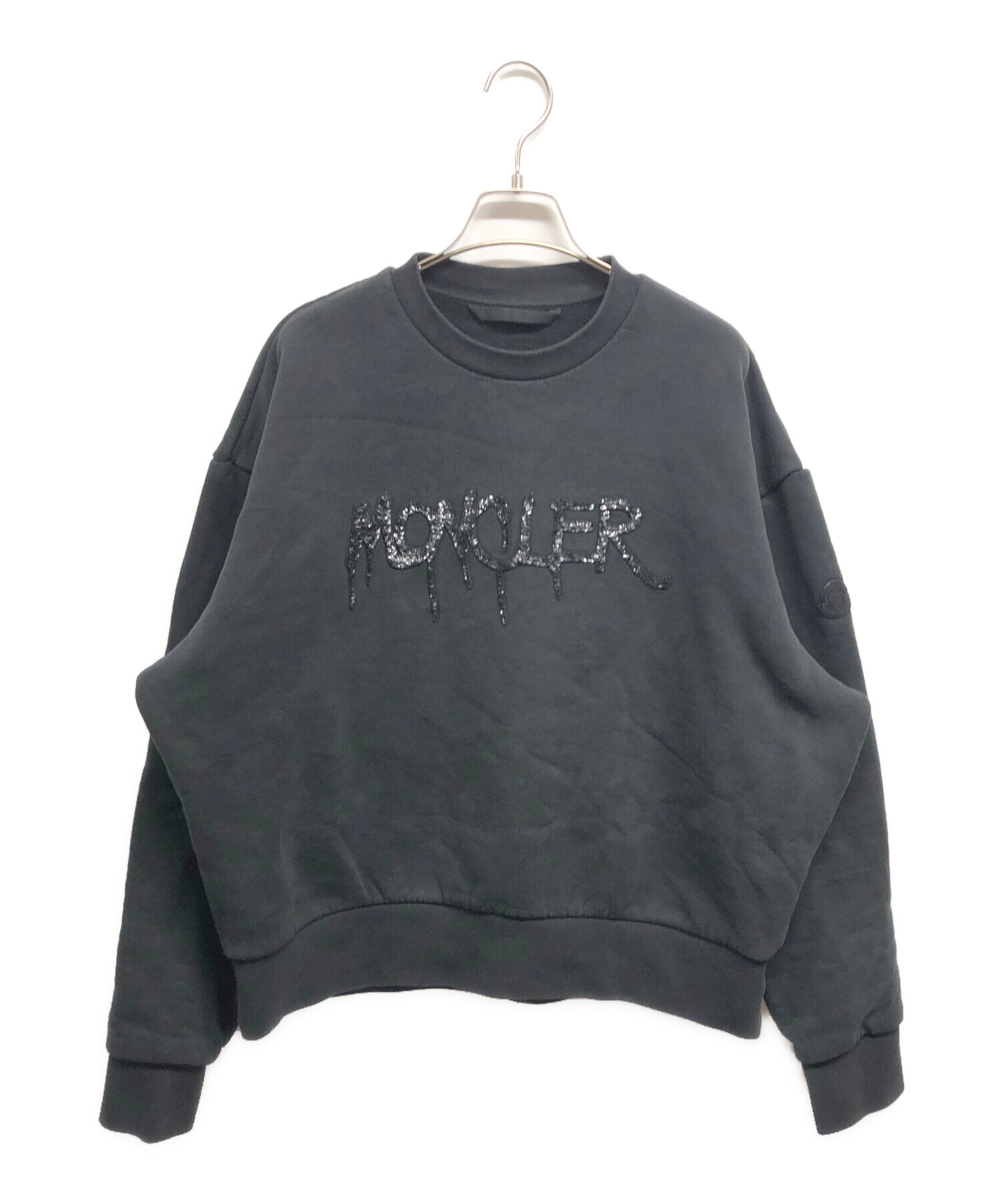 中古・古着通販】MONCLER (モンクレール) スパンコールロゴスウェット