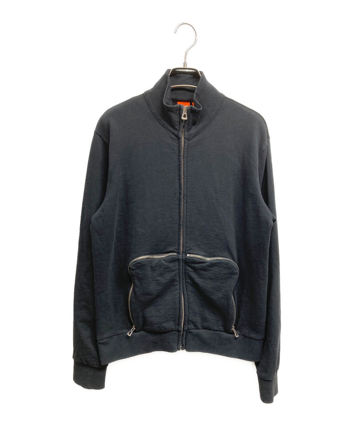 中古・古着通販】BOSS (ボス) ジップアップスウェット ブラック サイズ 