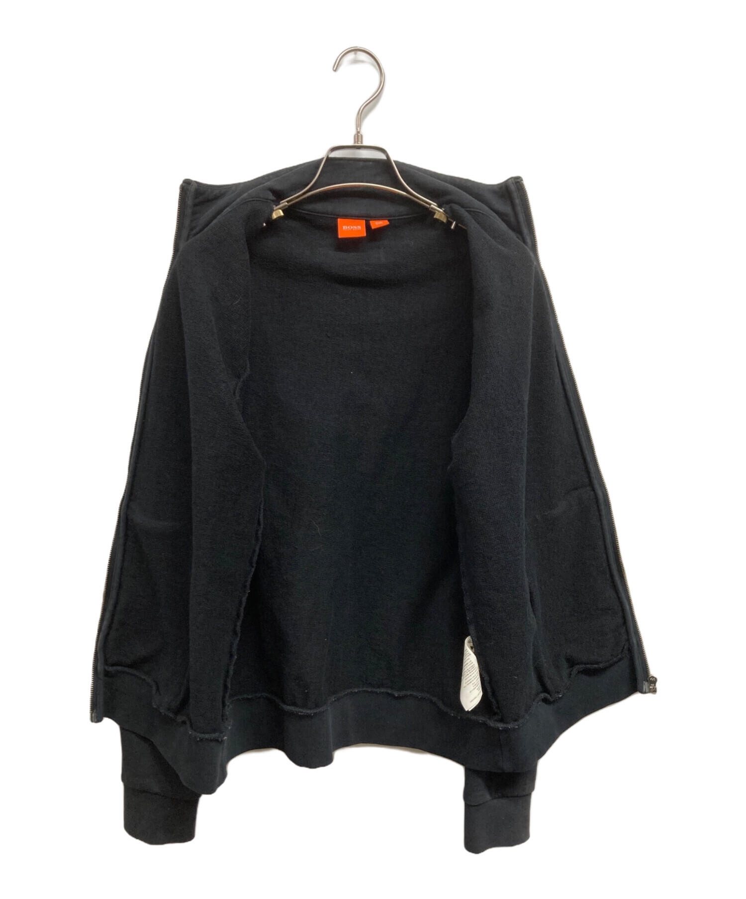 中古・古着通販】BOSS (ボス) ジップアップスウェット ブラック サイズ 