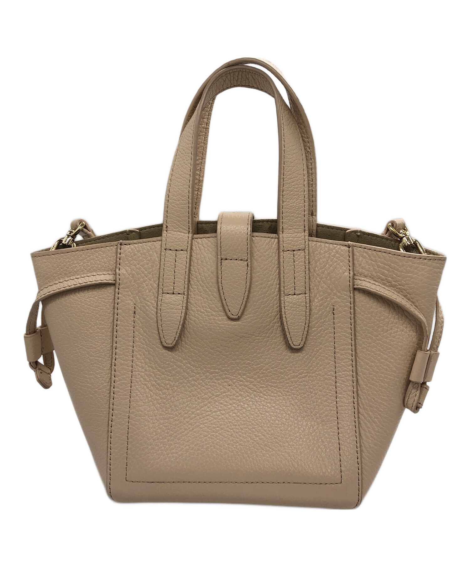 FURLA ベージュ ハンド/ショルダー2way バッグ 中古・古着通販】FURLA (フルラ) 2WAYバッグ ベージュ｜ブランド・古着