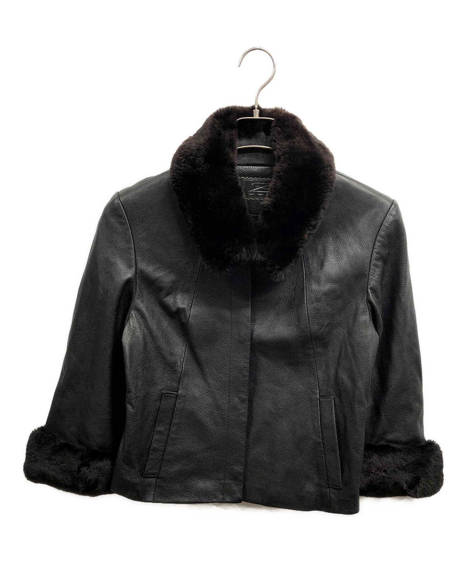 中古・古着通販】ZELE PARIS (ゼルパリ) レザージャケット ブラック 