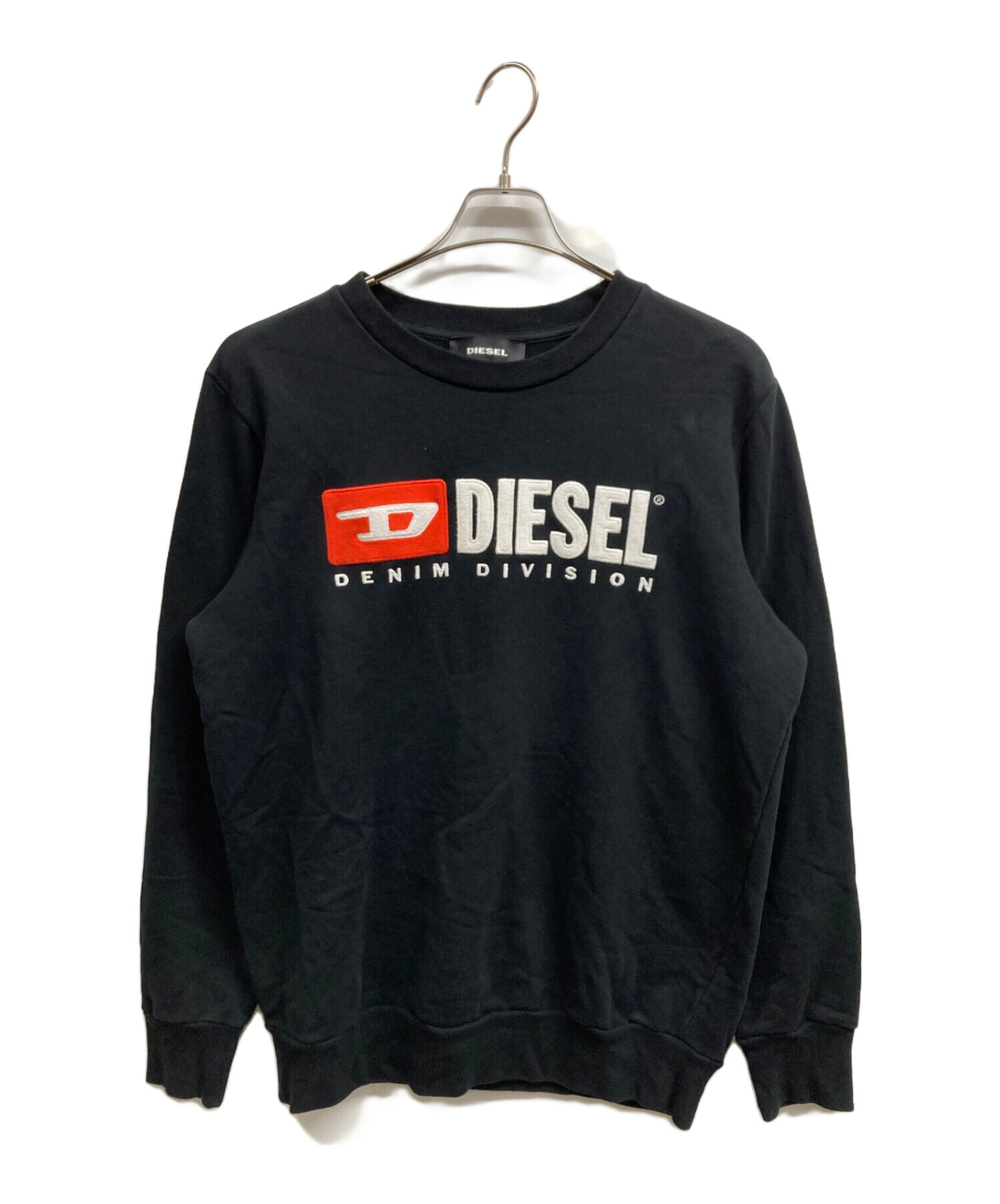 中古・古着通販】DIESEL (ディーゼル) ロゴスウェット ブラック サイズ 