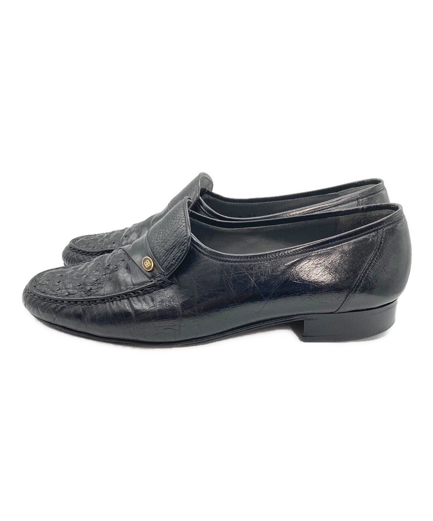 中古・古着通販】BALENCIAGA (バレンシアガ) ローファー ブラック
